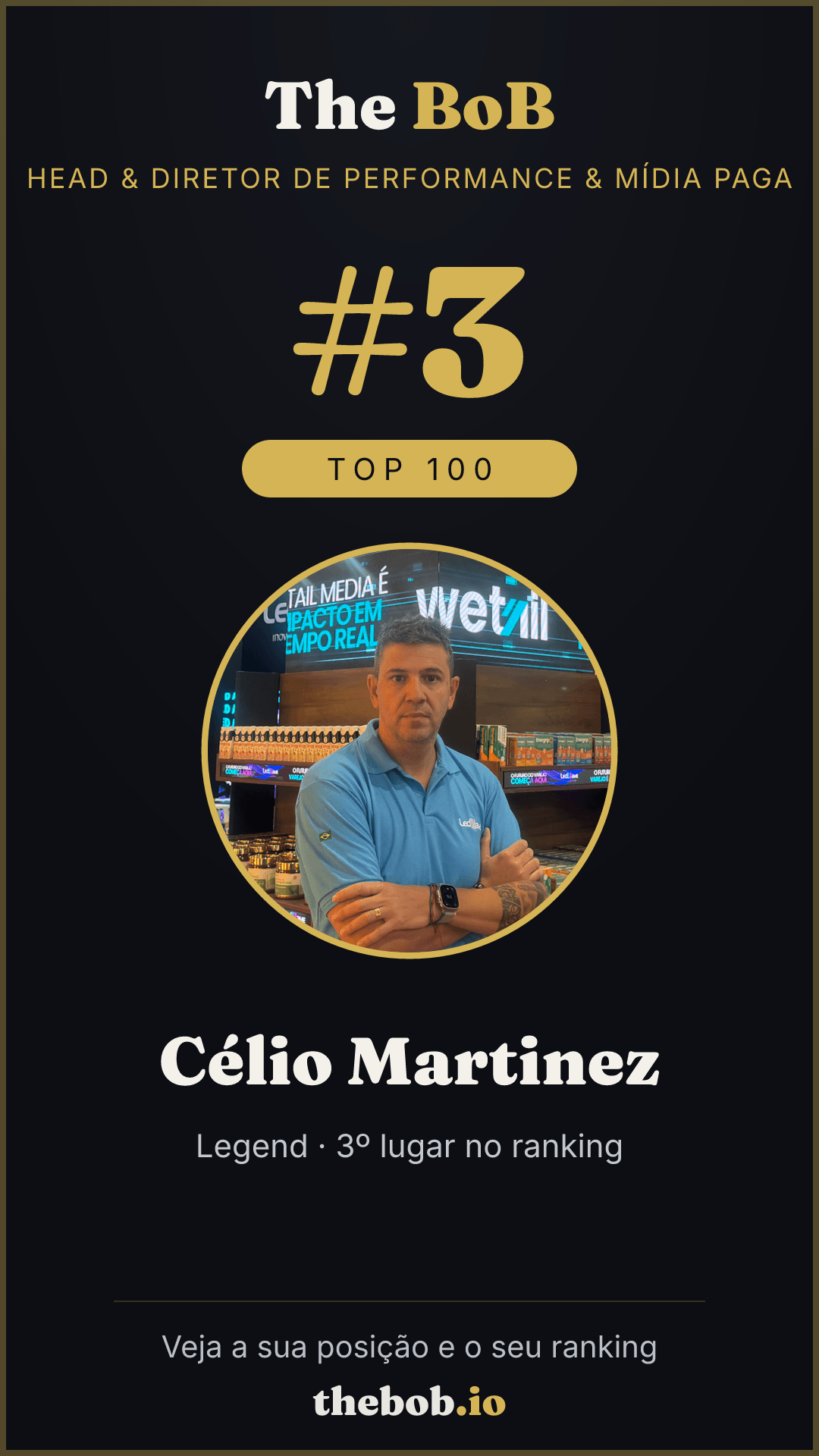 Selo The BoB · Célio Martinez