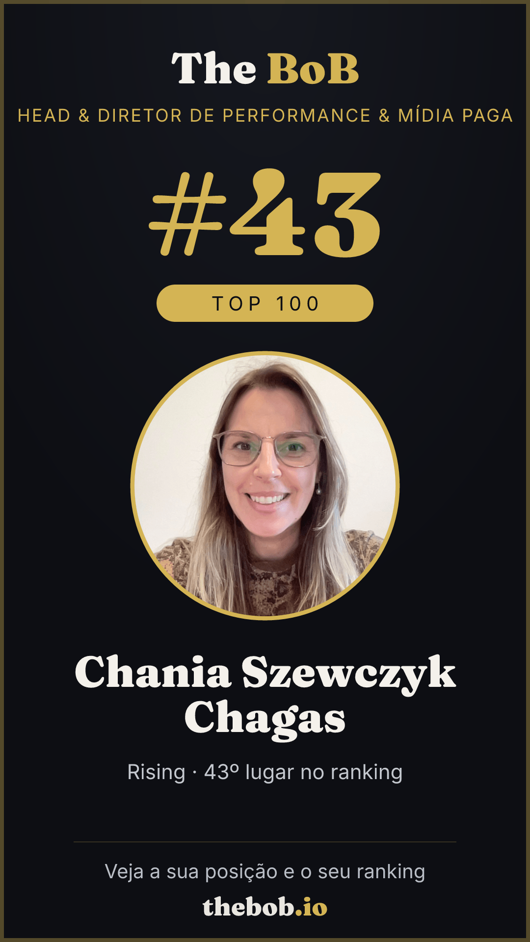 Selo The BoB · Chania Szewczyk Chagas