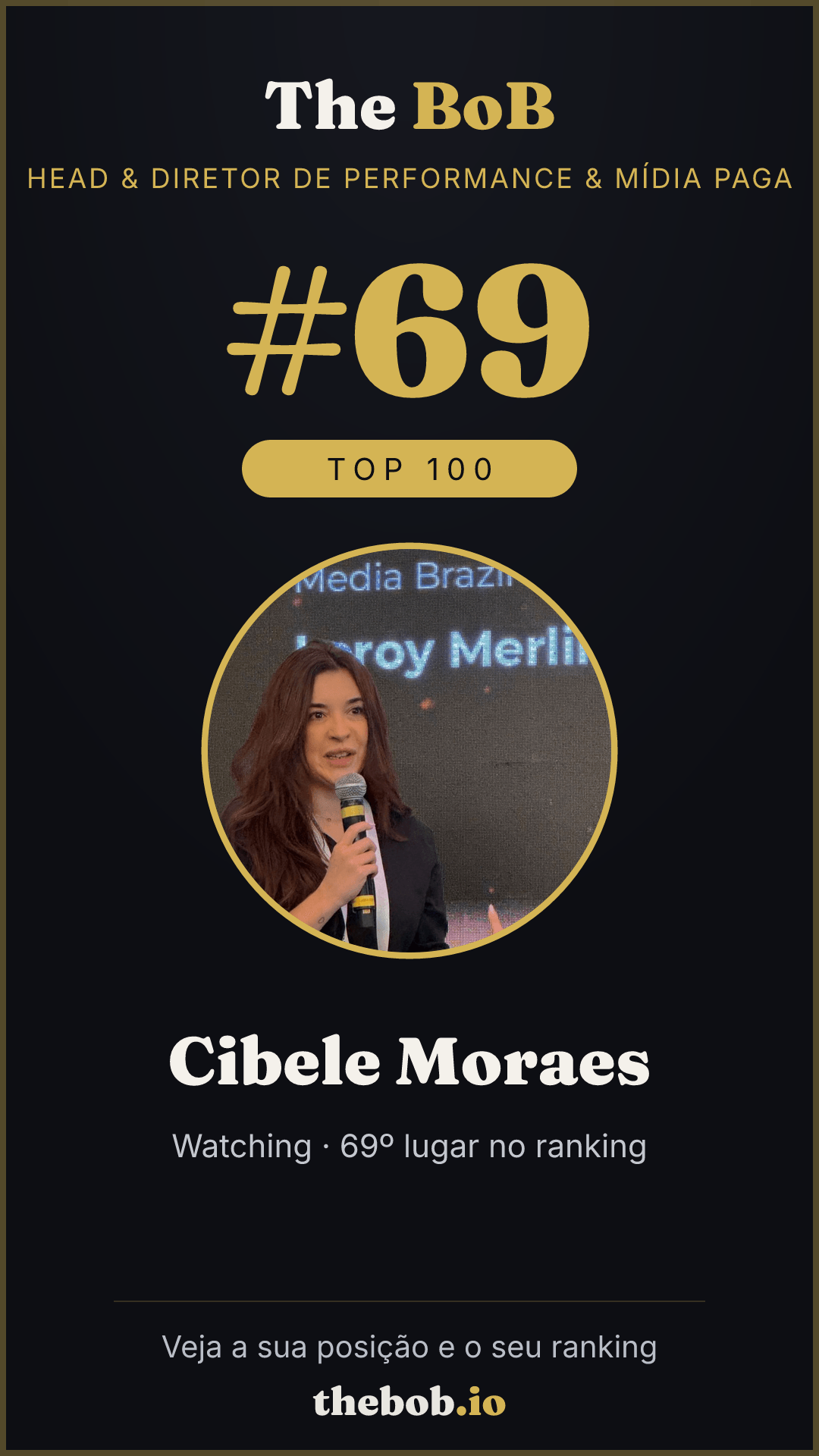 Selo The BoB · Cibele Moraes