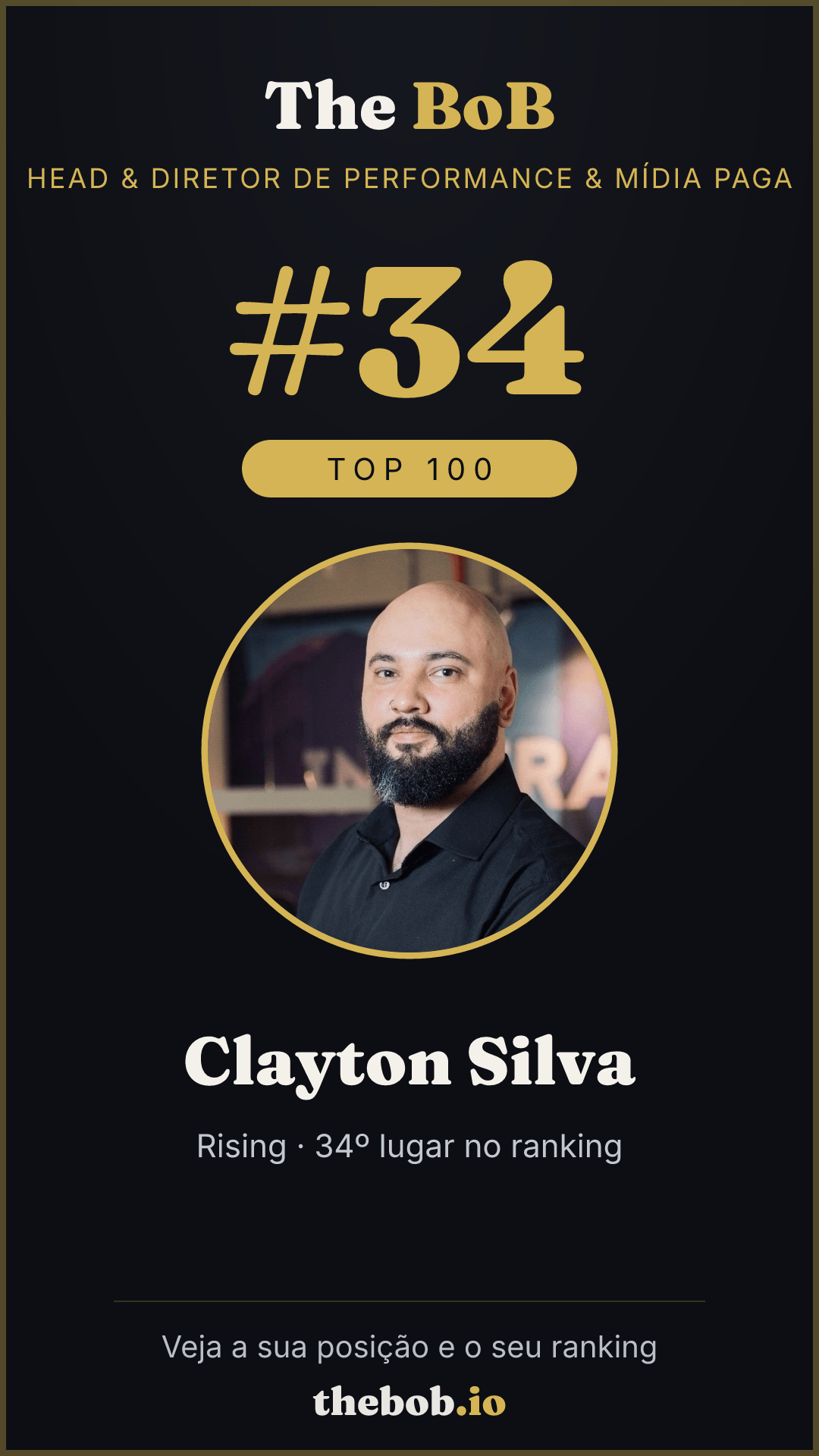 Selo The BoB · Clayton Silva