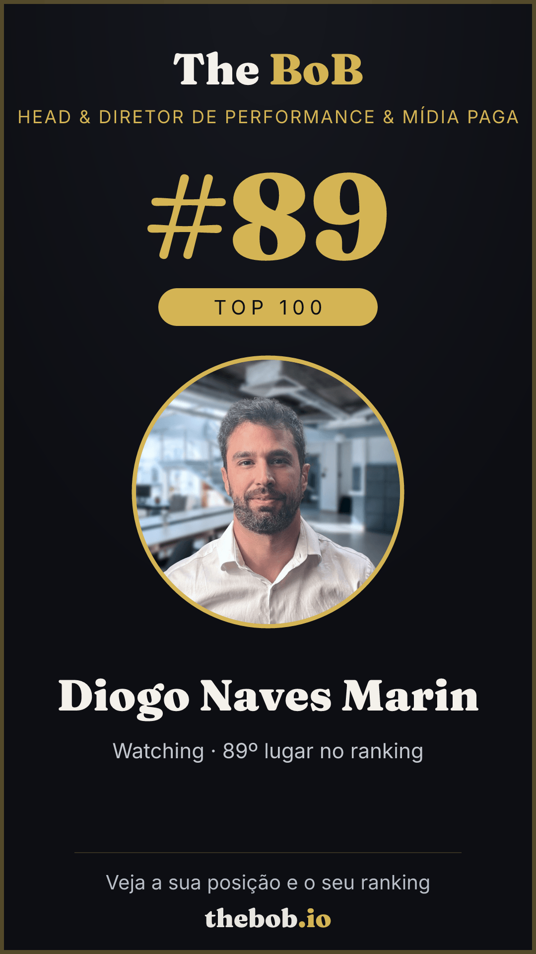 Selo The BoB · Diogo Naves Marin