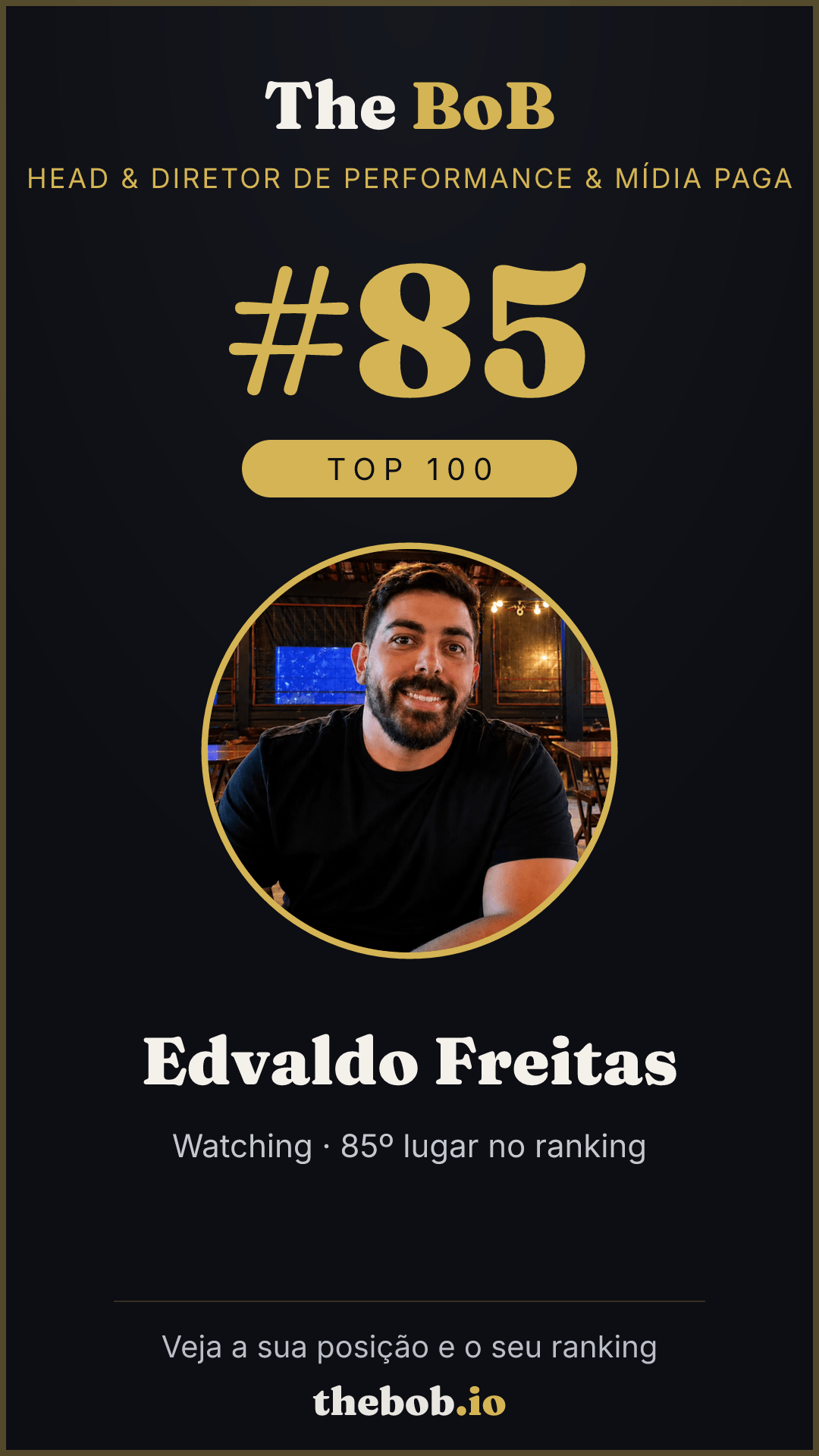 Selo The BoB · Edvaldo Freitas