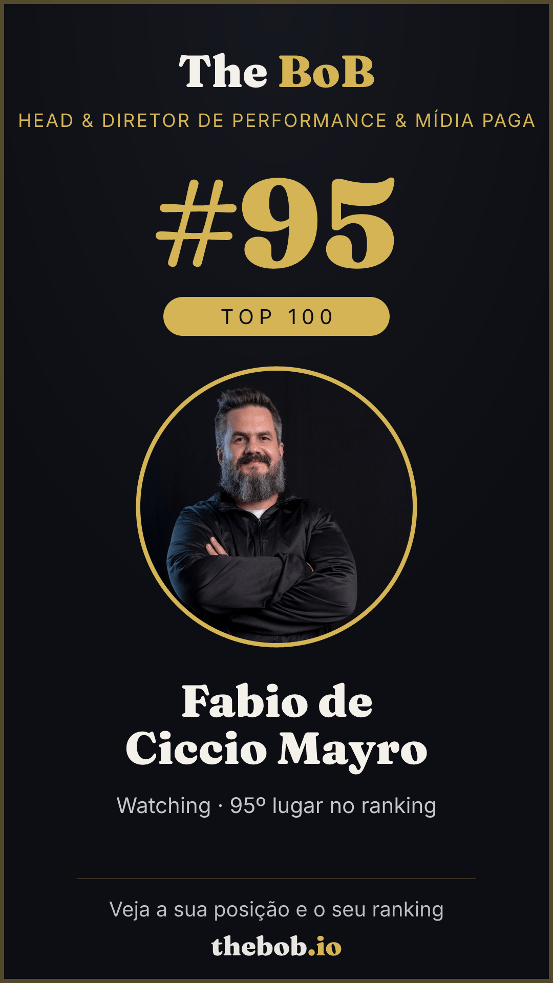 Selo The BoB · Fabio de Ciccio Mayro