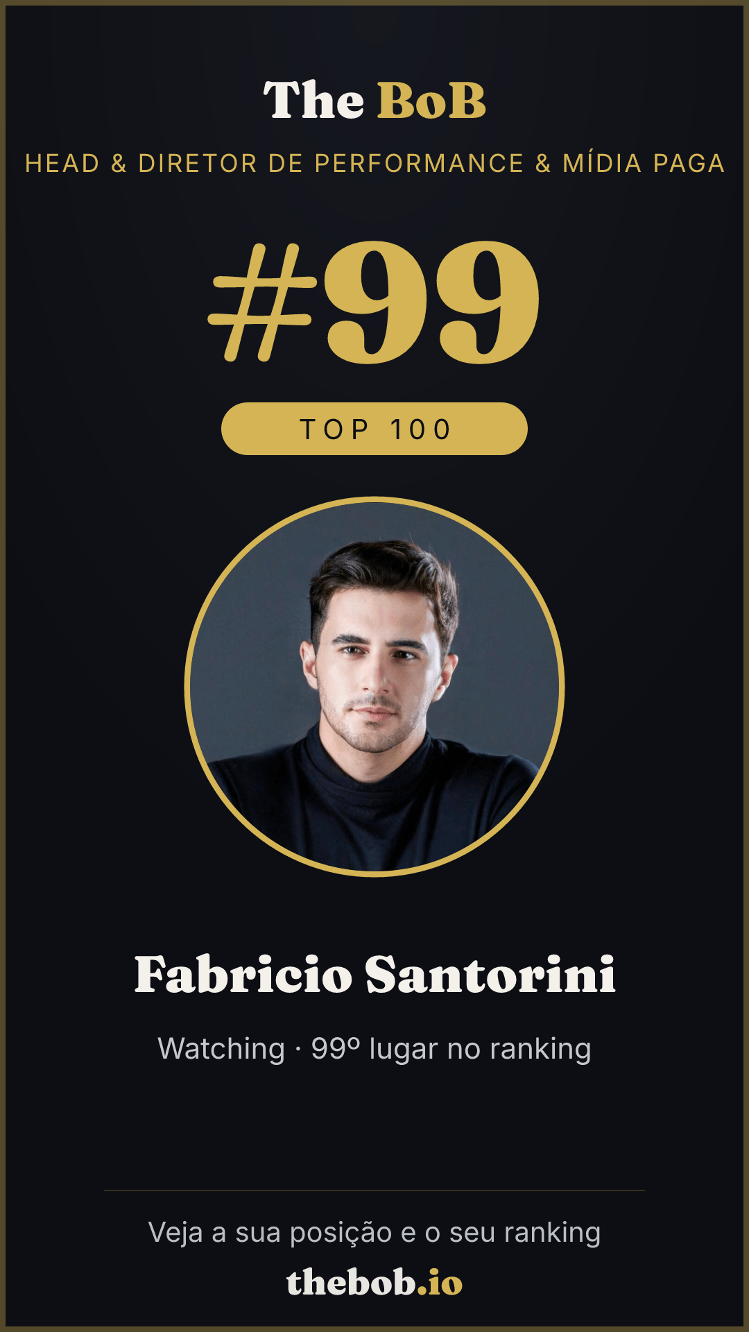 Selo The BoB · Fabricio Santorini