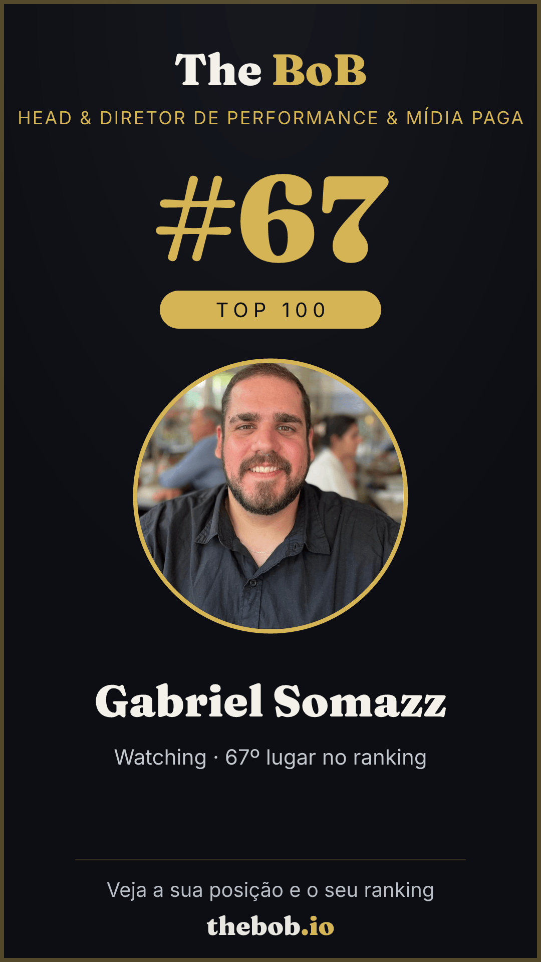 Selo The BoB · Gabriel Somazz