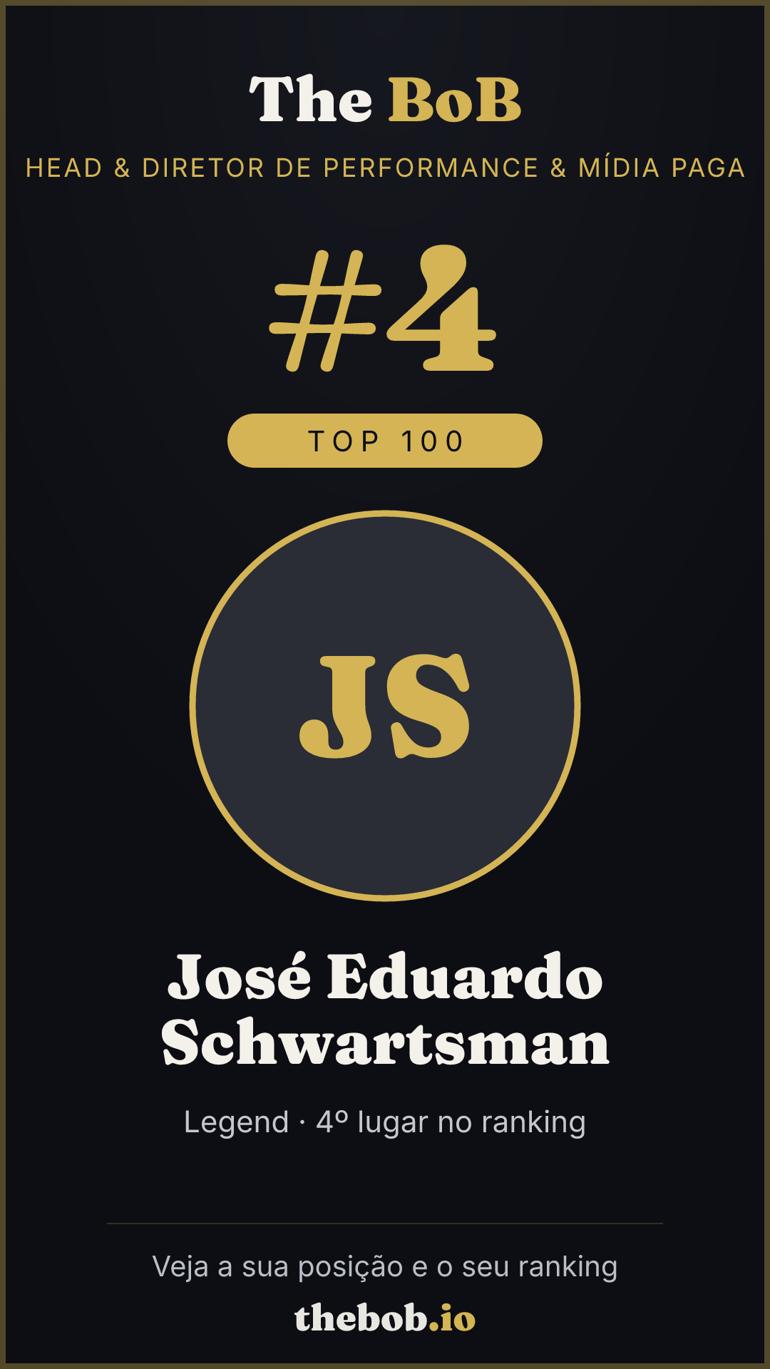 Selo The BoB · José Eduardo Schwartsman