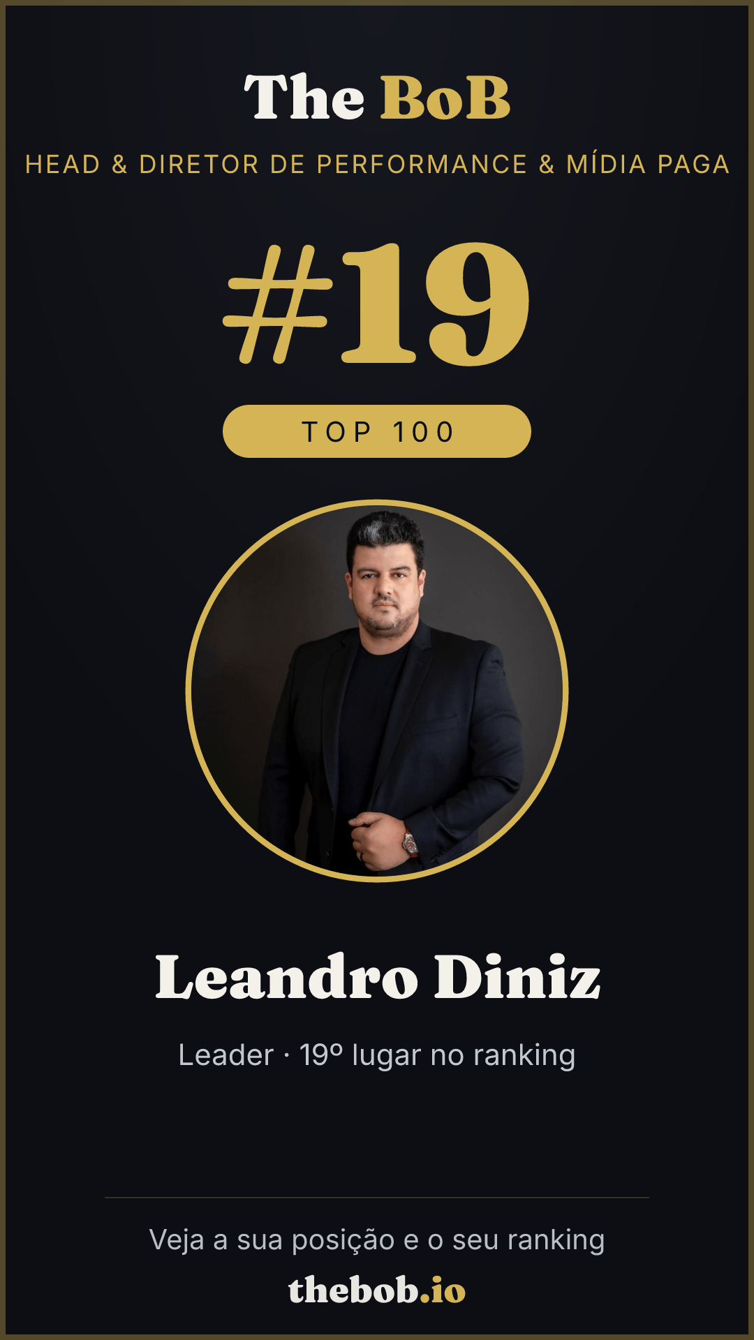 Selo The BoB · Leandro Diniz