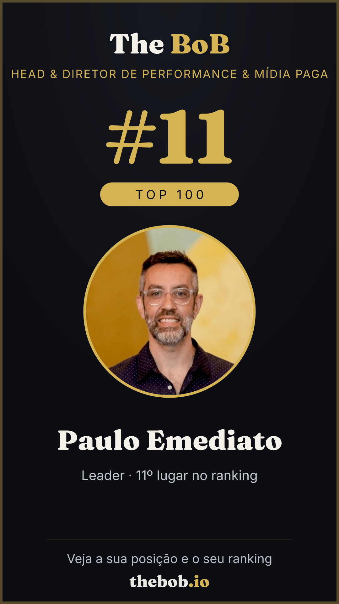 Selo The BoB · Paulo Emediato