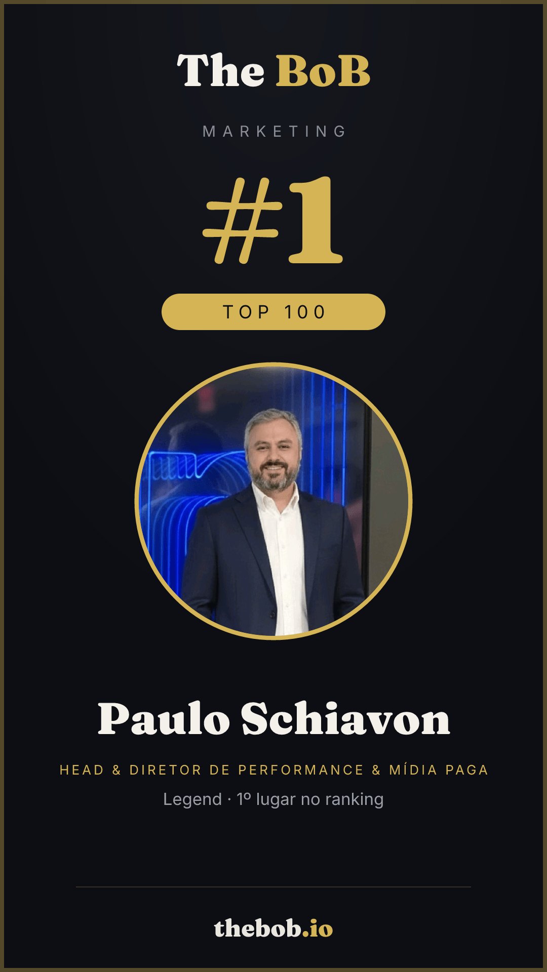 Selo The BoB · Paulo Schiavon