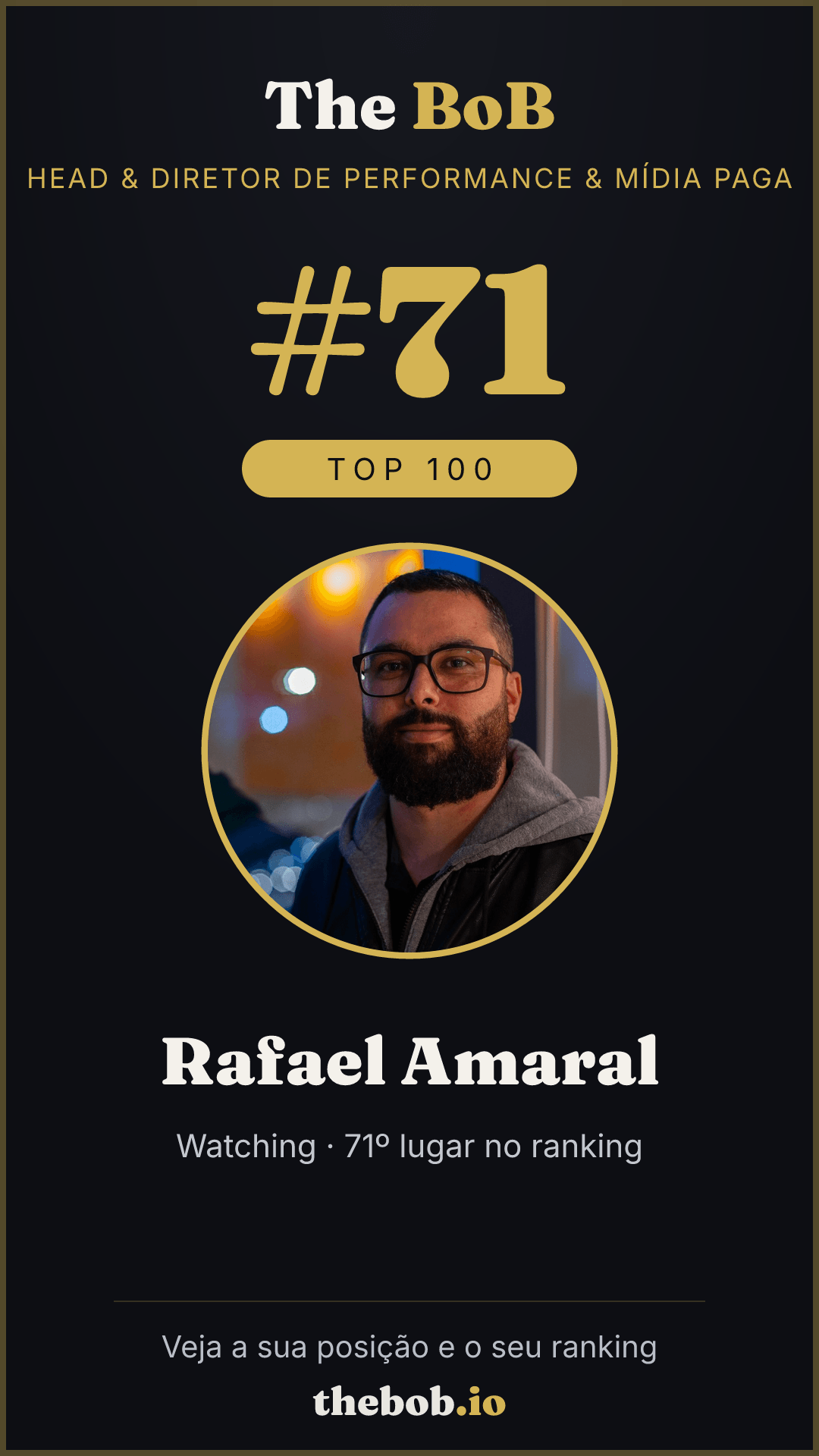 Selo The BoB · Rafael Amaral