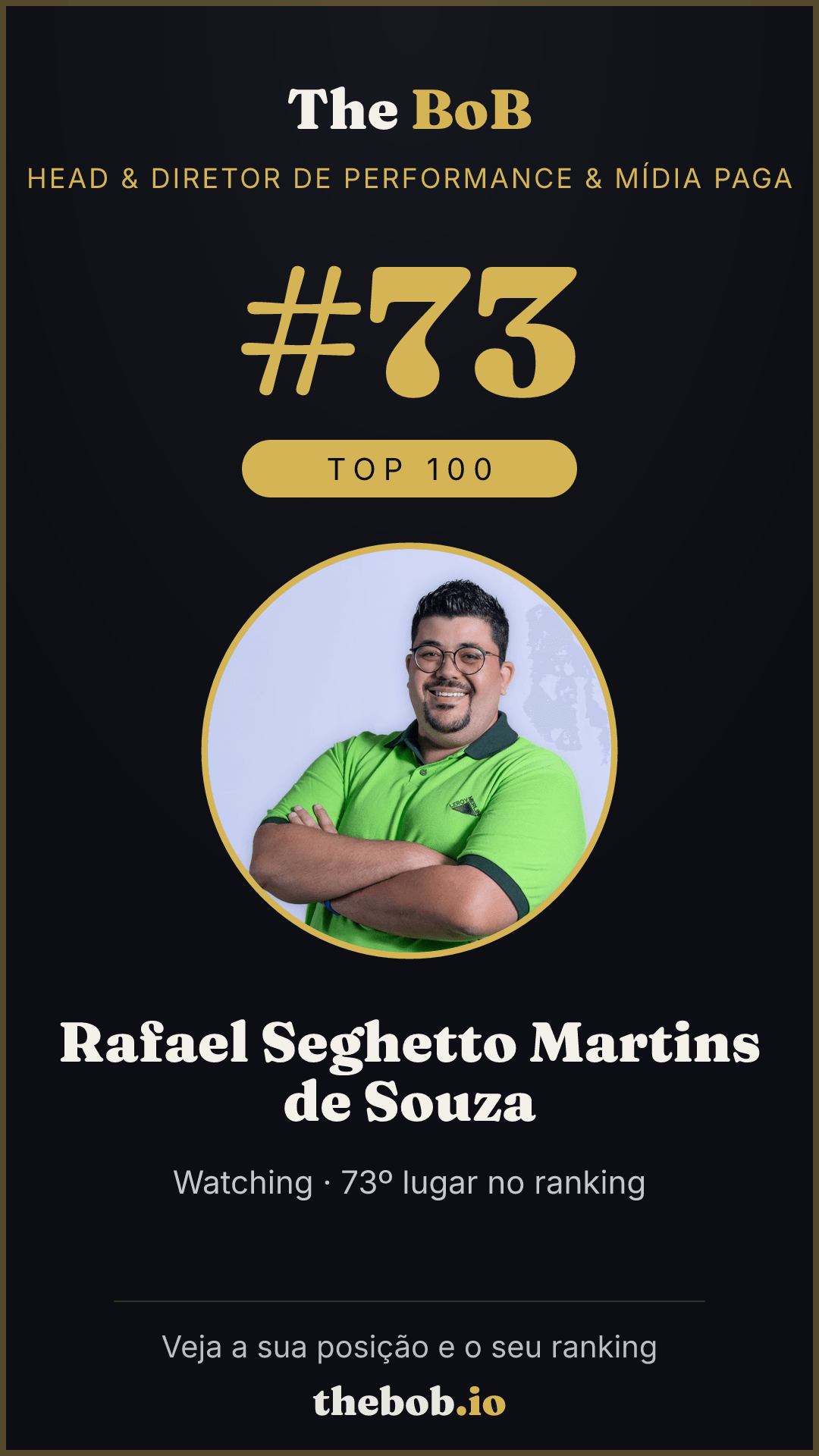Selo The BoB · Rafael Seghetto Martins de Souza