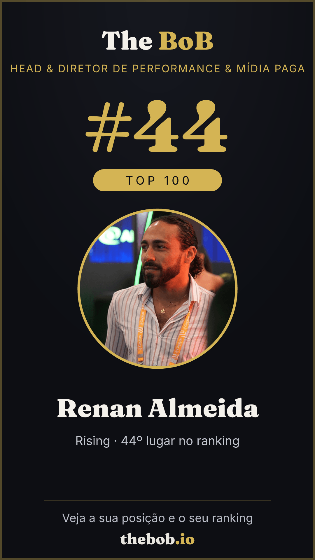 Selo The BoB · Renan Almeida