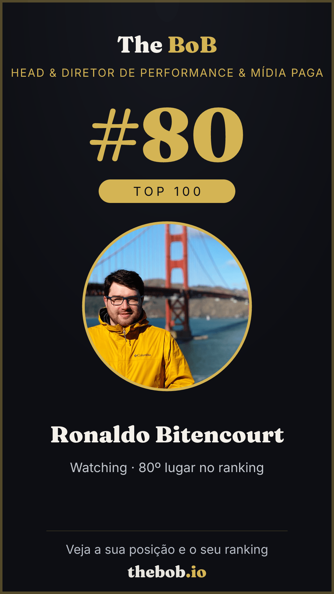 Selo The BoB · Ronaldo Bitencourt