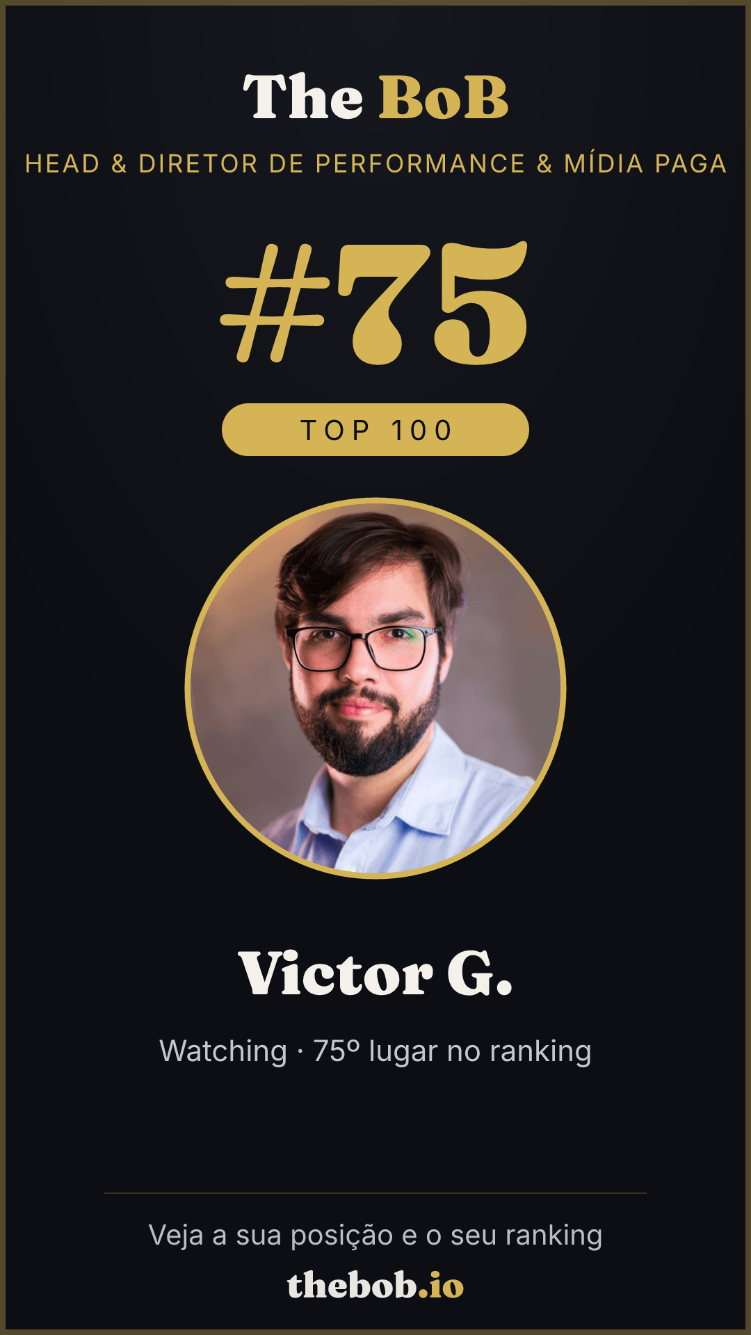 Selo The BoB · Victor G.