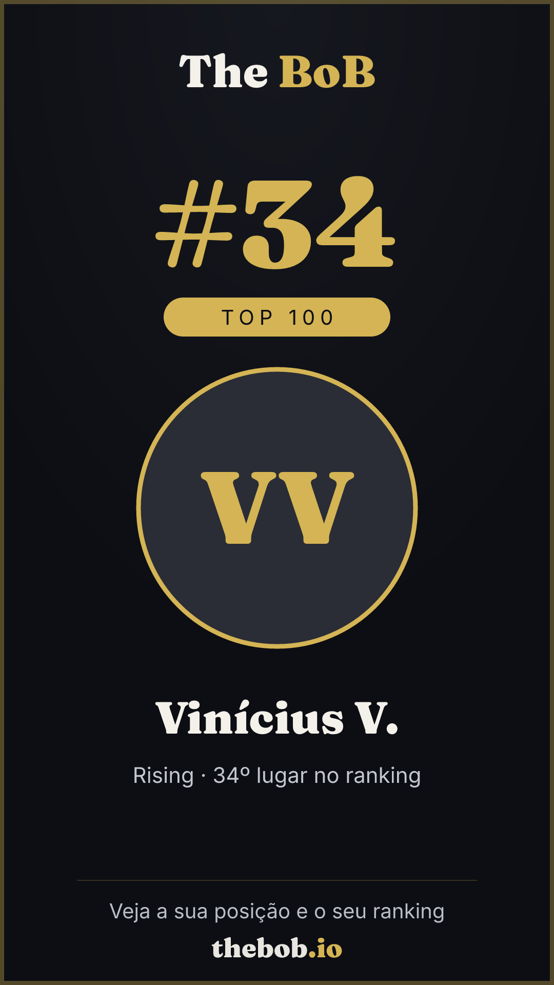 Selo The BoB · Vinícius V.