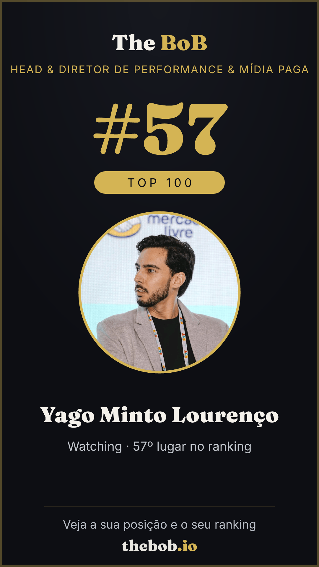 Selo The BoB · Yago Minto Lourenço