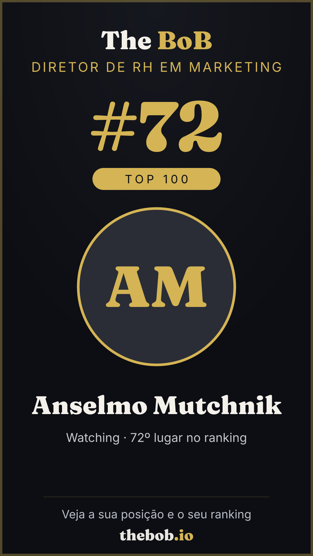 Selo The BoB · Anselmo Mutchnik