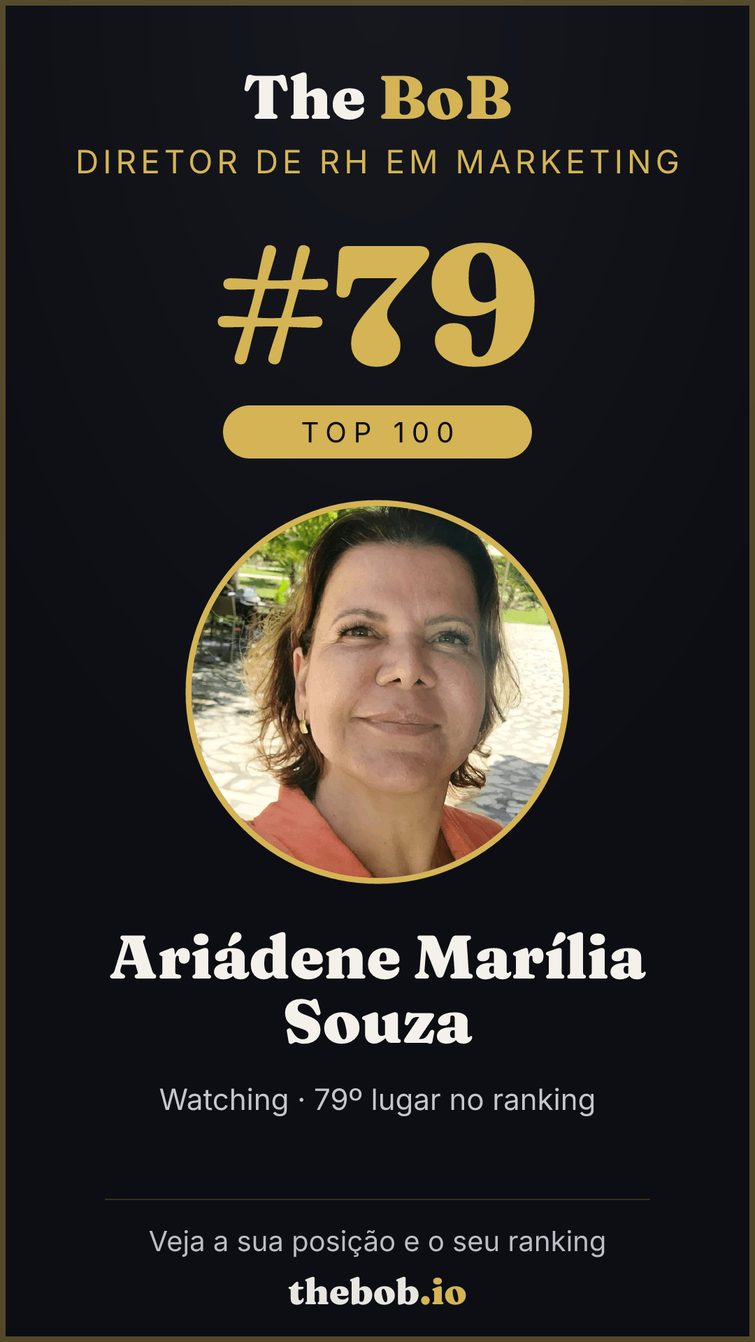 Selo The BoB · Ariádene Marília Souza