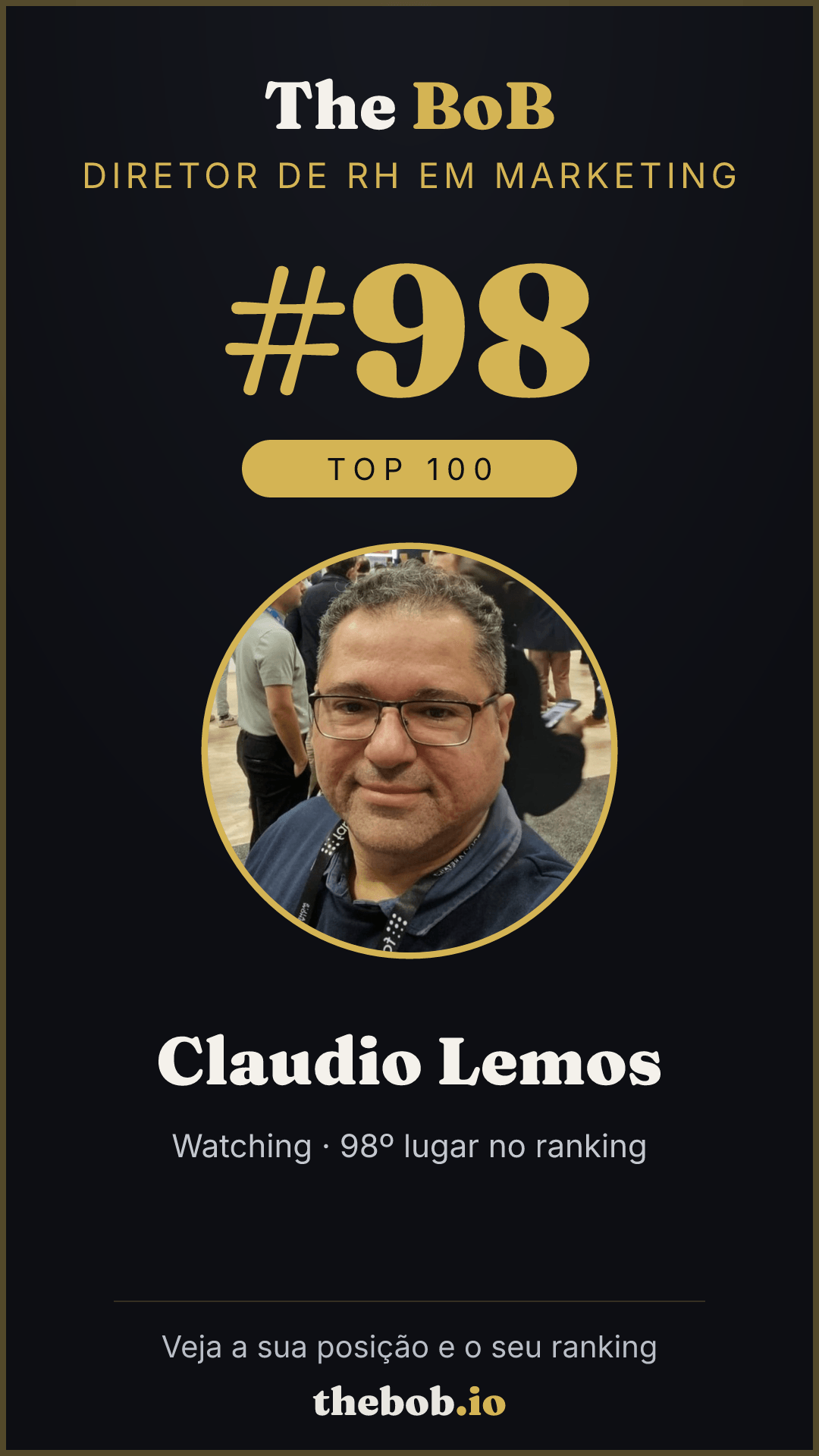 Selo The BoB · Claudio Lemos
