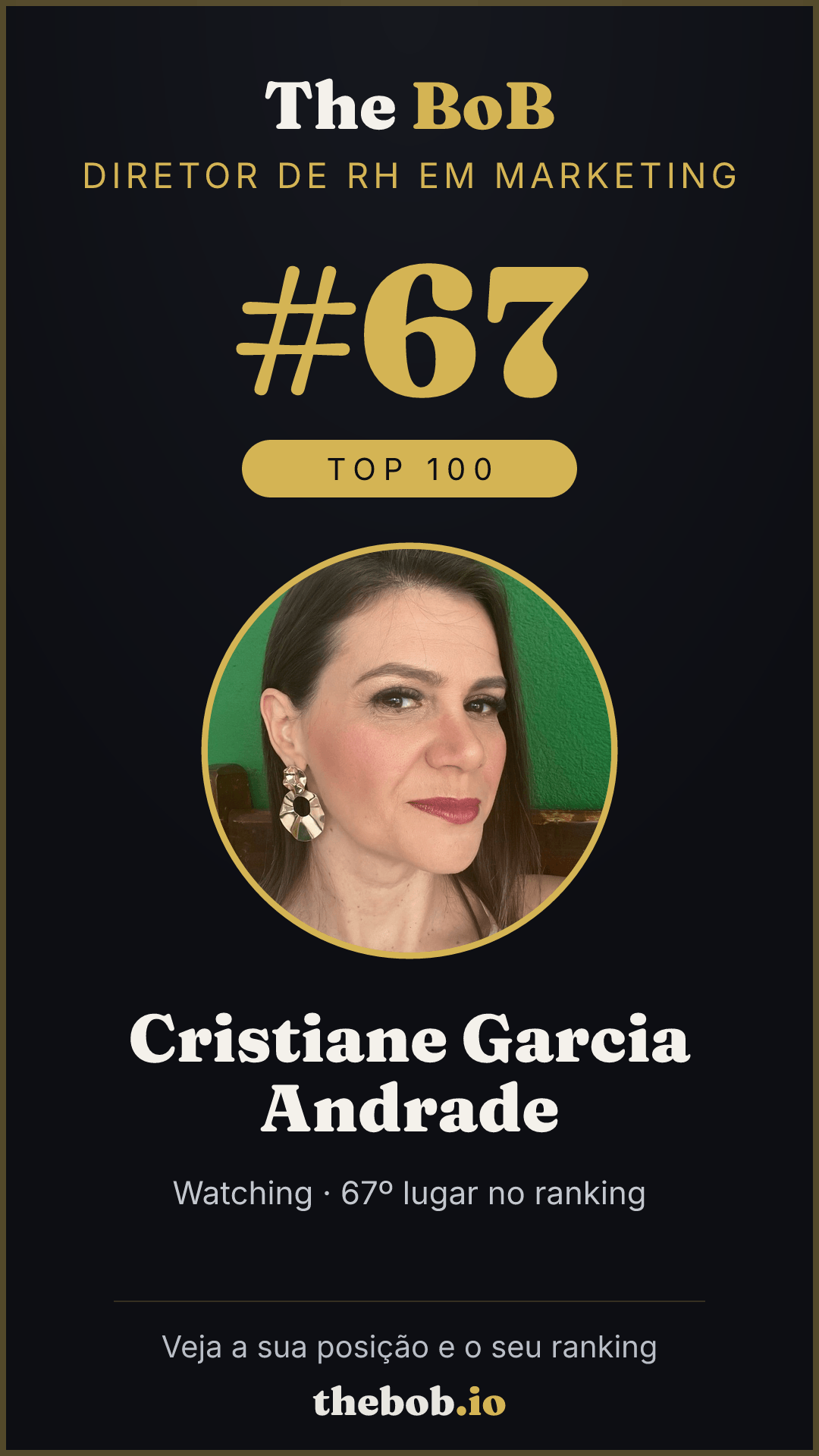 Selo The BoB · Cristiane Garcia Andrade