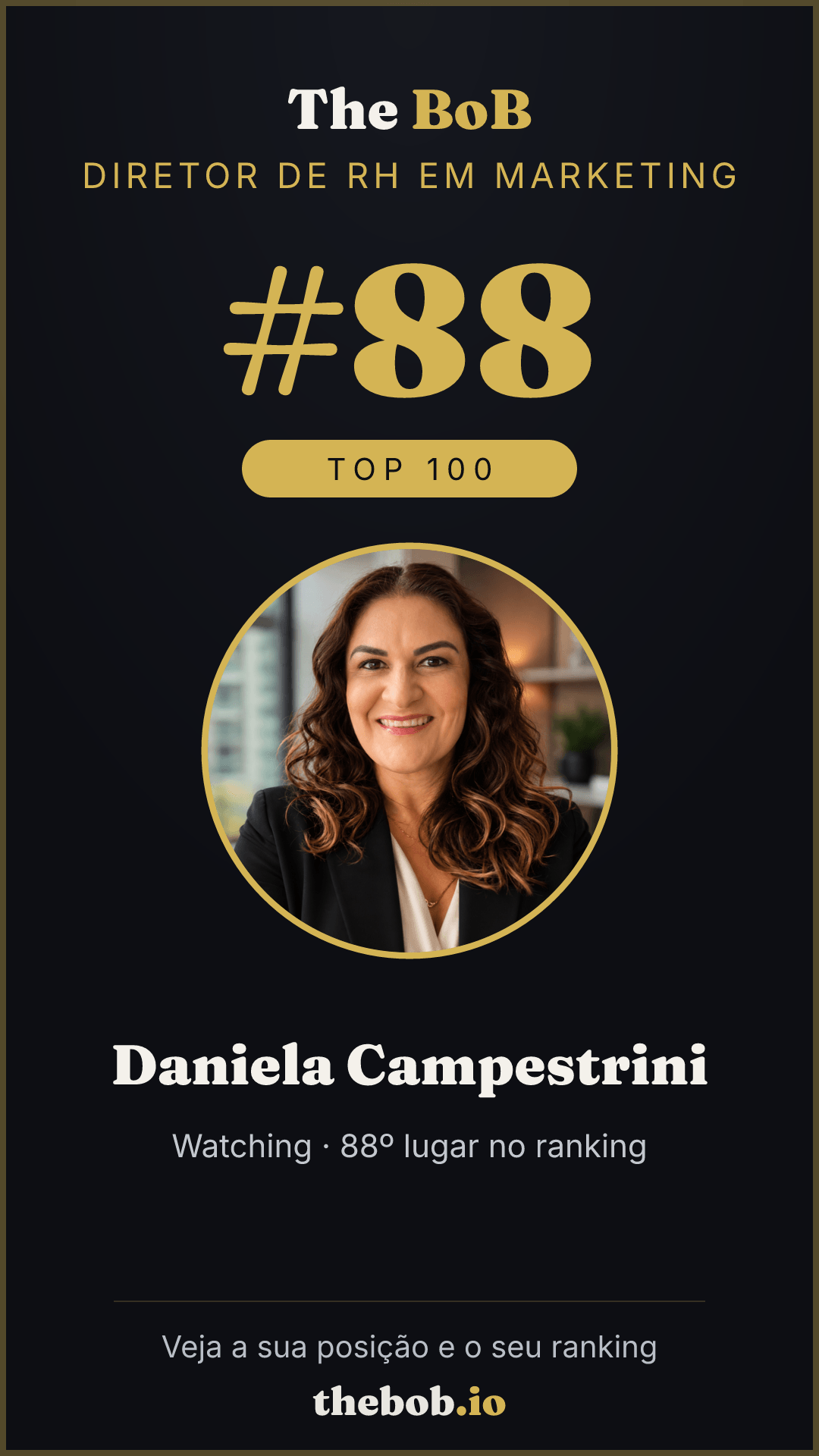 Selo The BoB · Daniela Campestrini