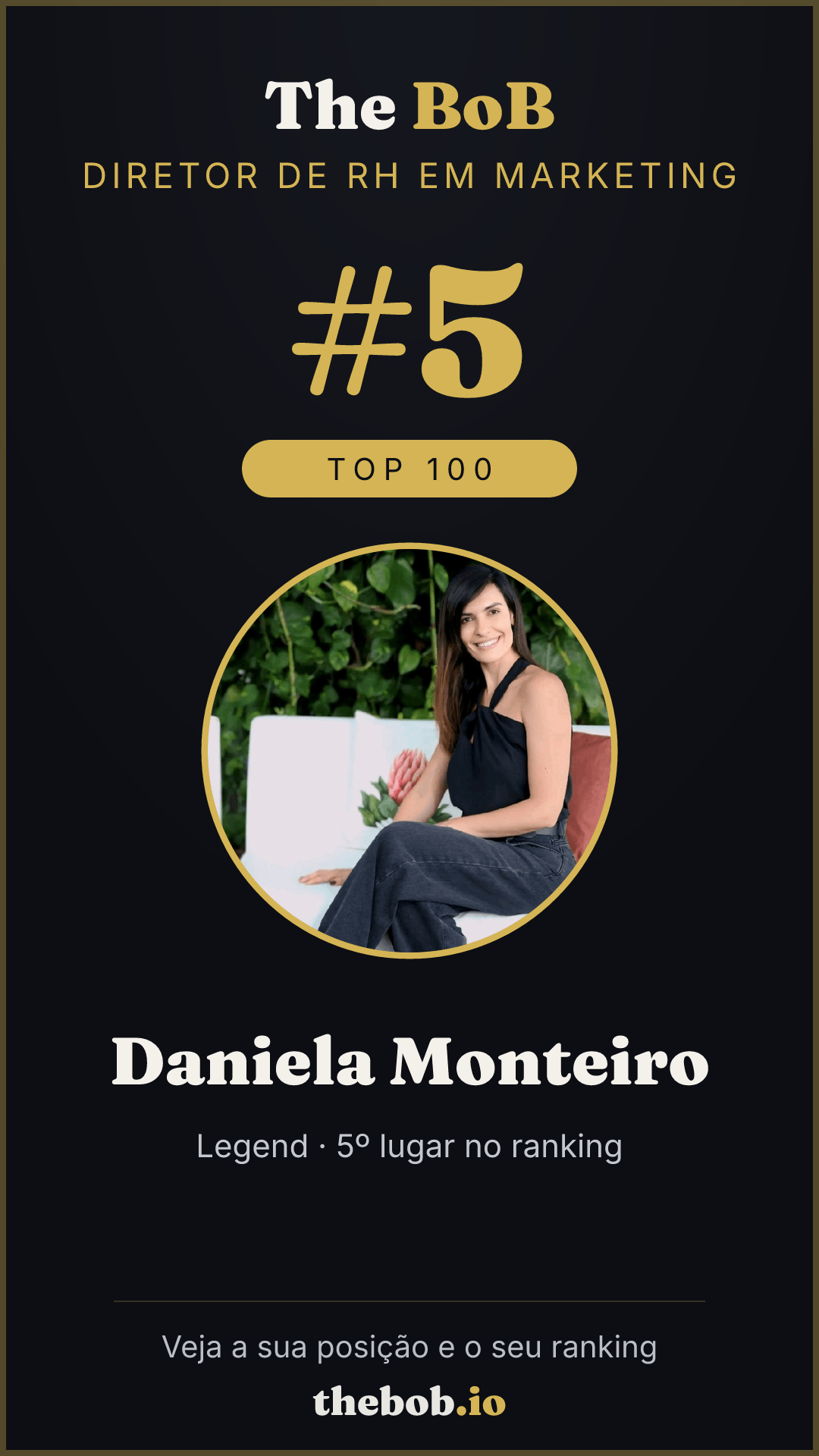 Selo The BoB · Daniela Monteiro