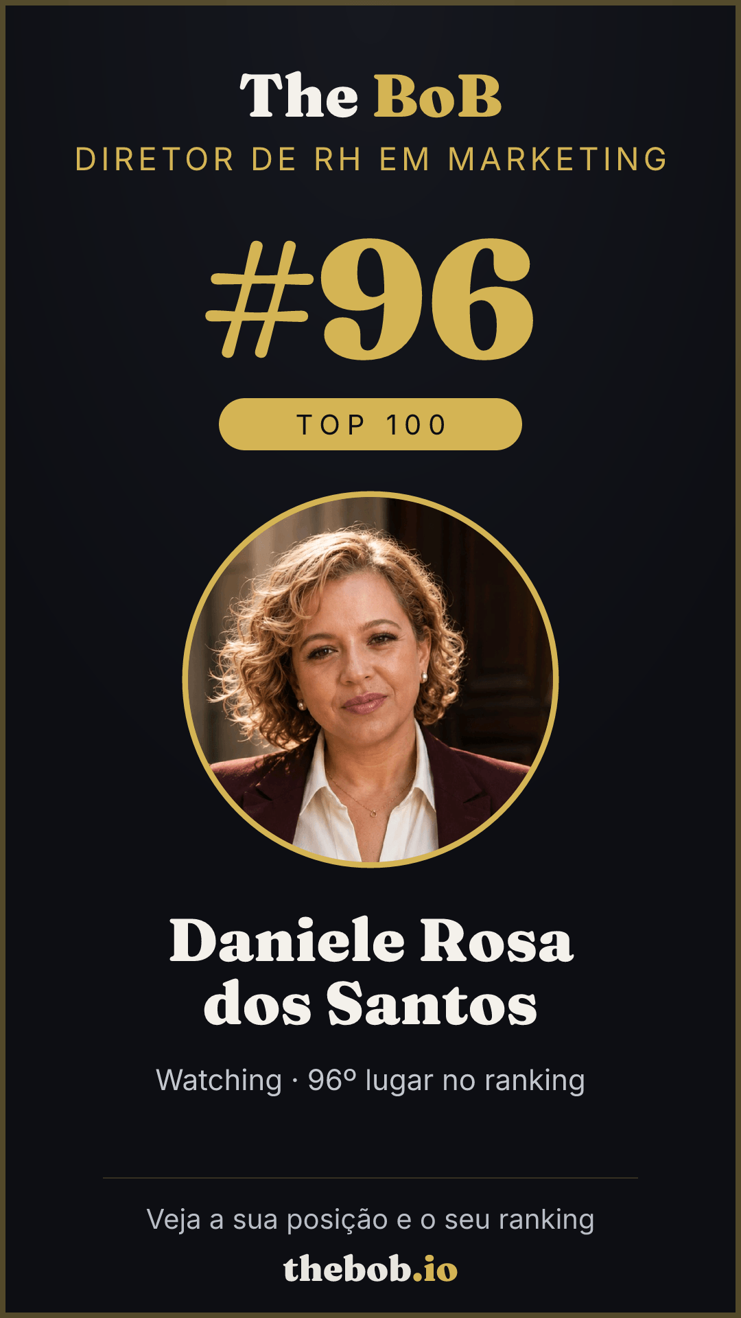 Selo The BoB · Daniele Rosa dos Santos