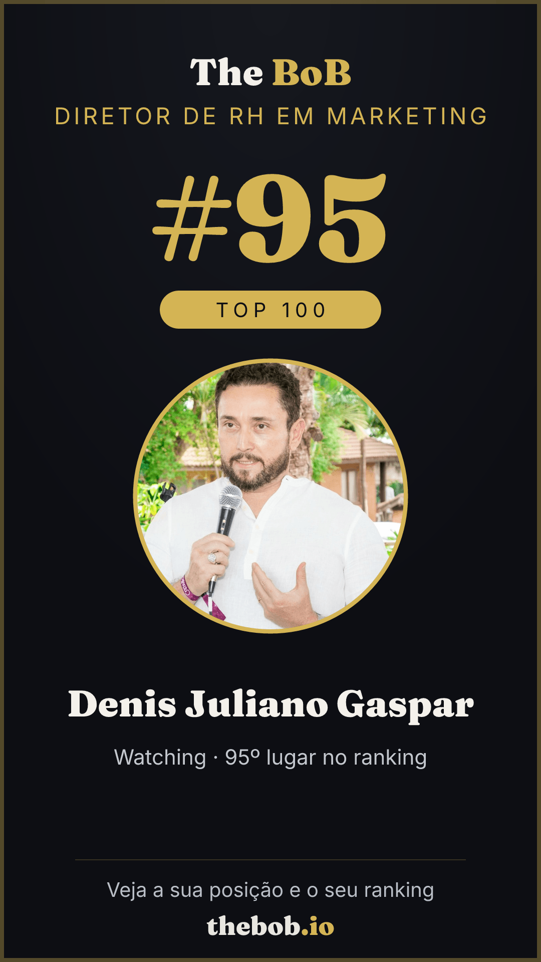 Selo The BoB · Denis Juliano Gaspar