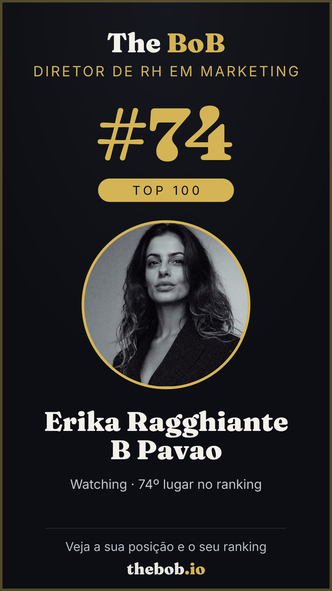 Selo The BoB · Erika Ragghiante B Pavao