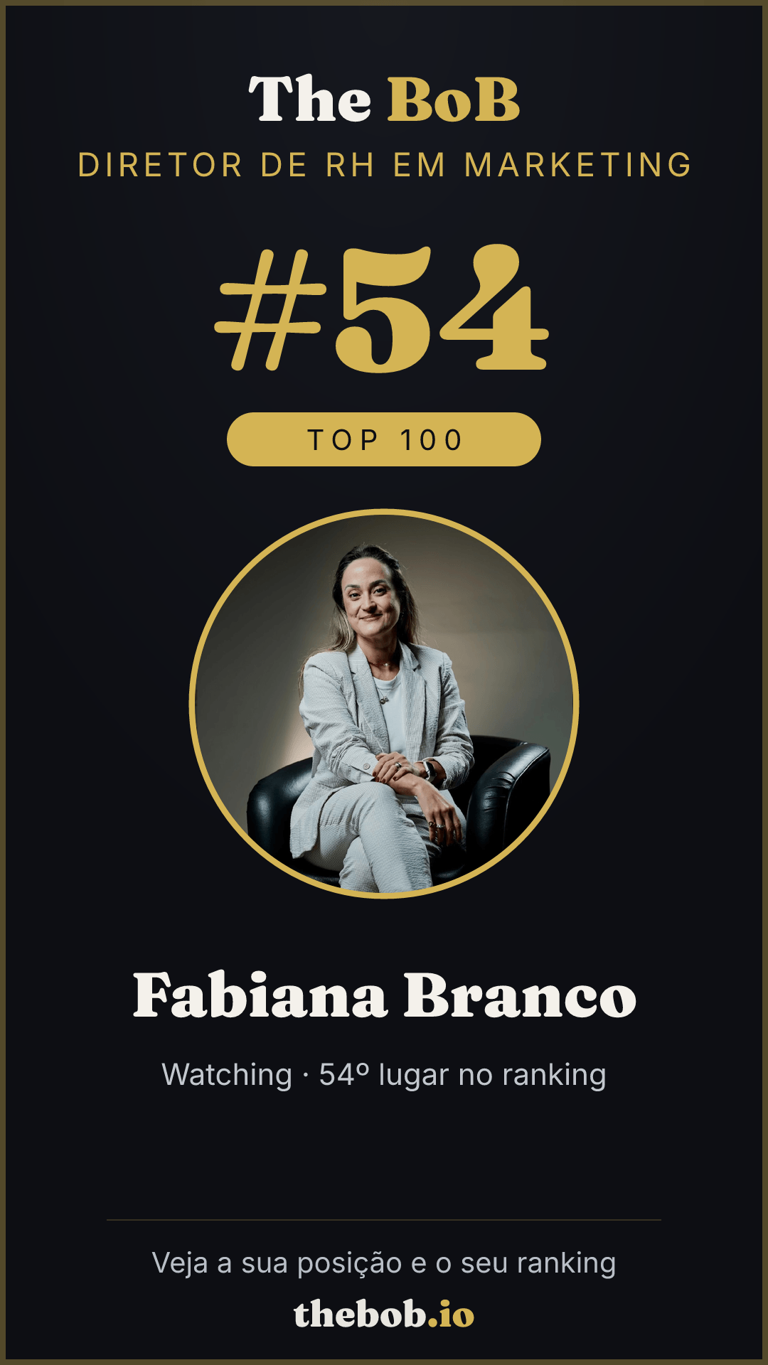 Selo The BoB · Fabiana Branco