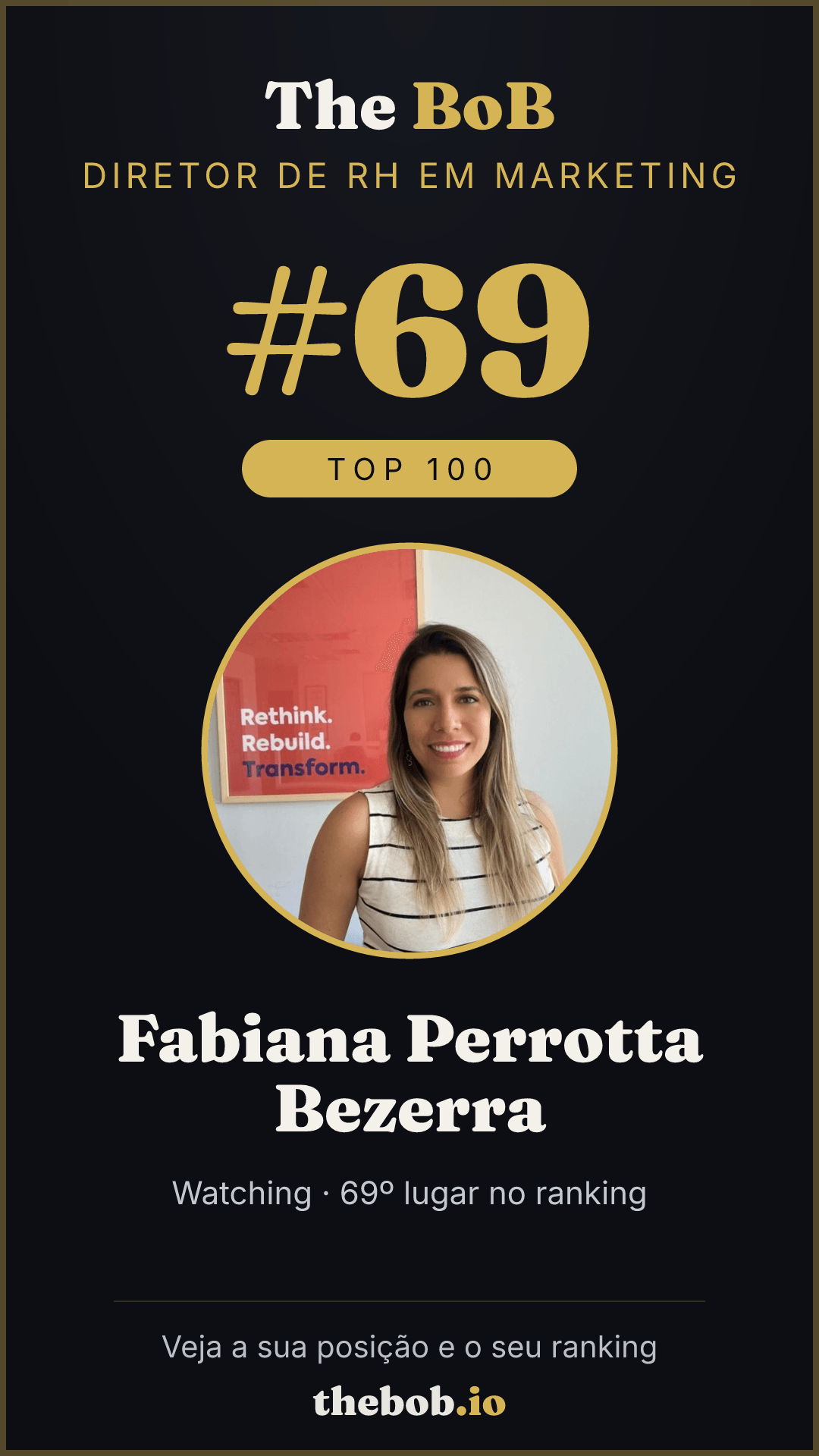 Selo The BoB · Fabiana Perrotta Bezerra