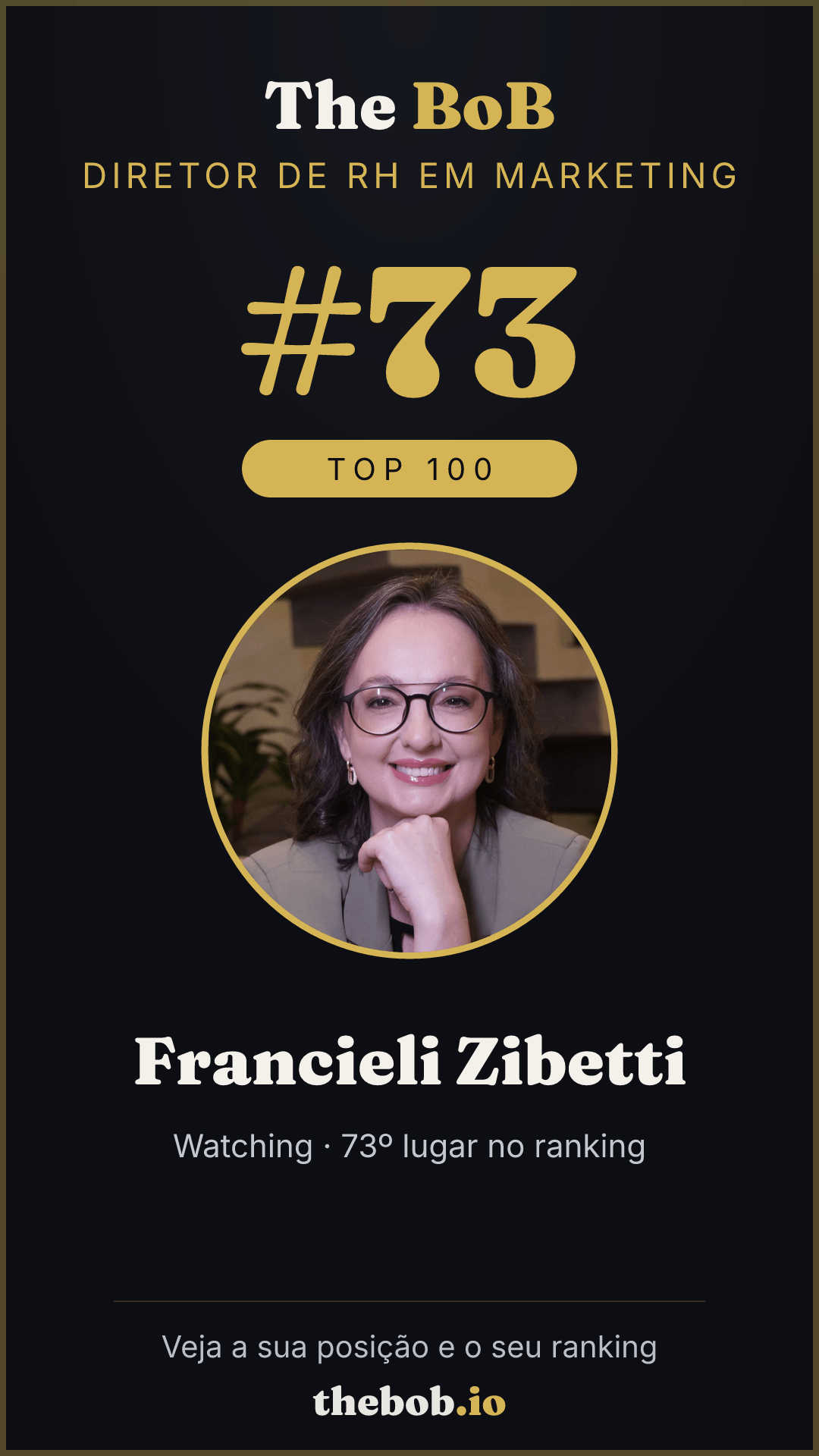 Selo The BoB · Francieli Zibetti