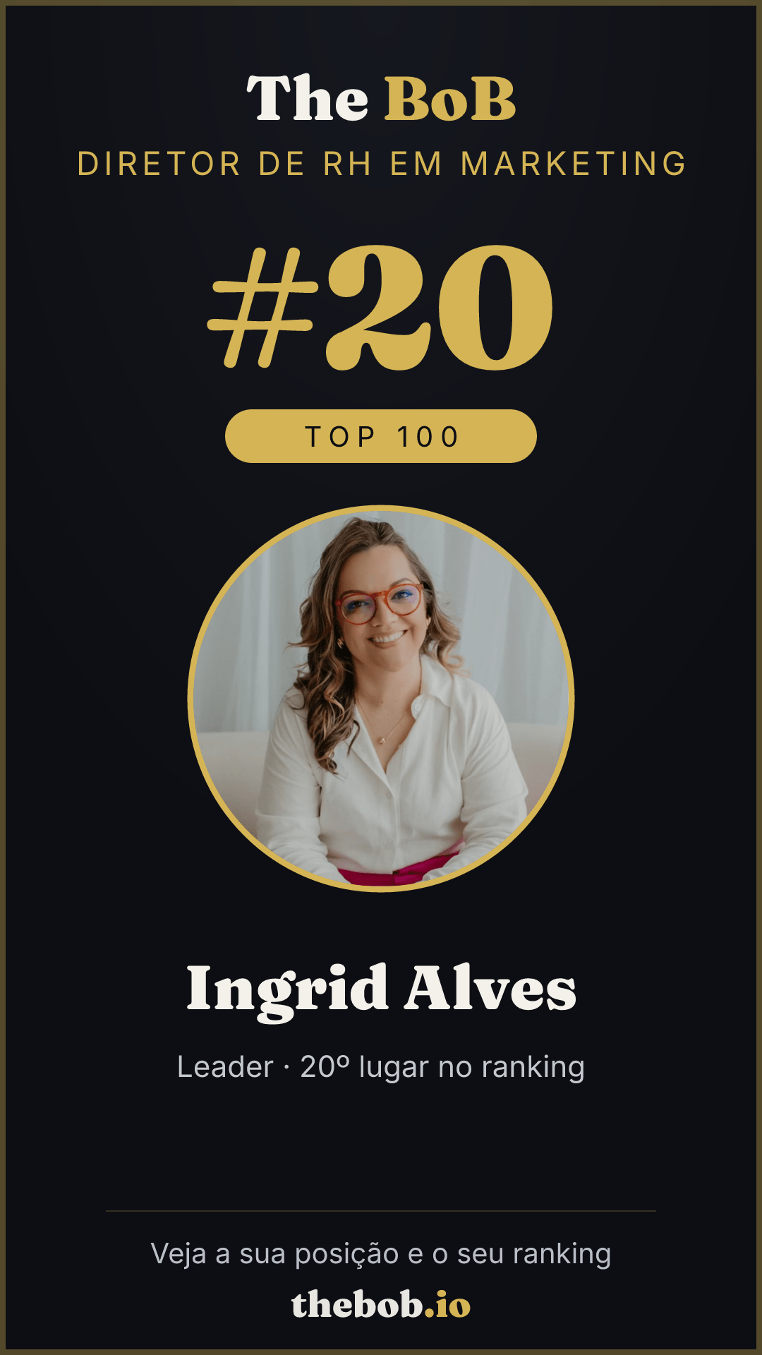 Selo The BoB · Ingrid Alves