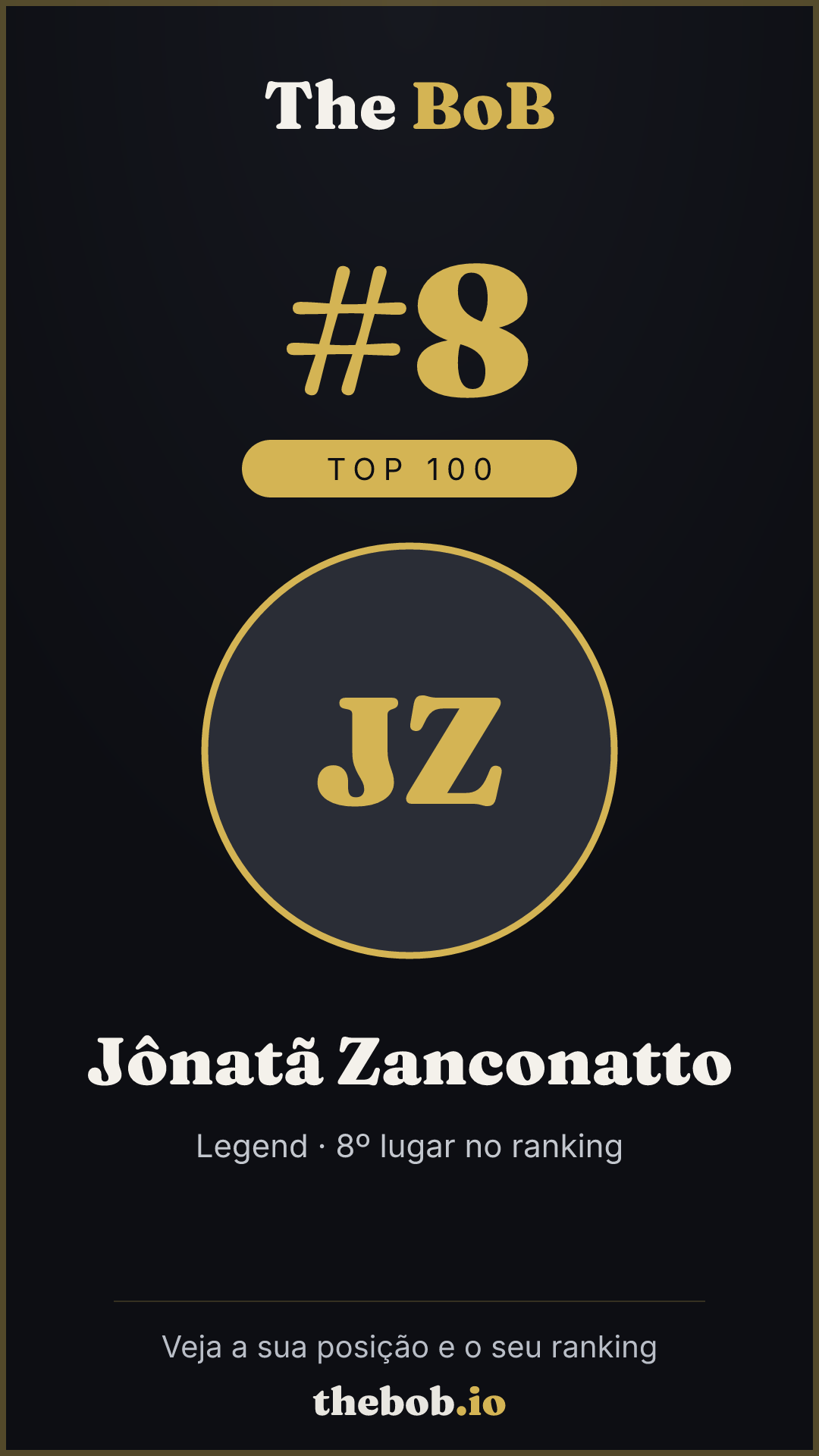 Selo The BoB · Jônatã Zanconatto