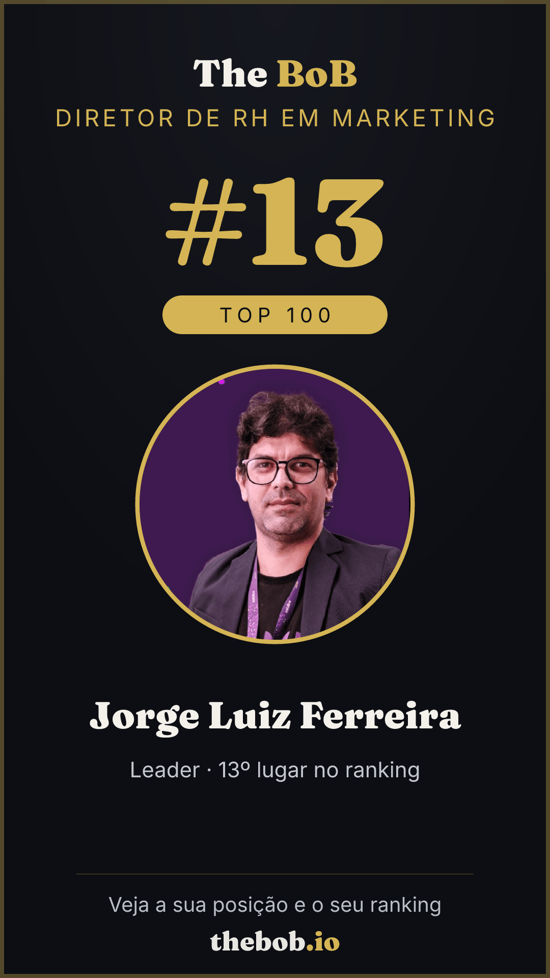 Selo The BoB · Jorge Luiz Ferreira