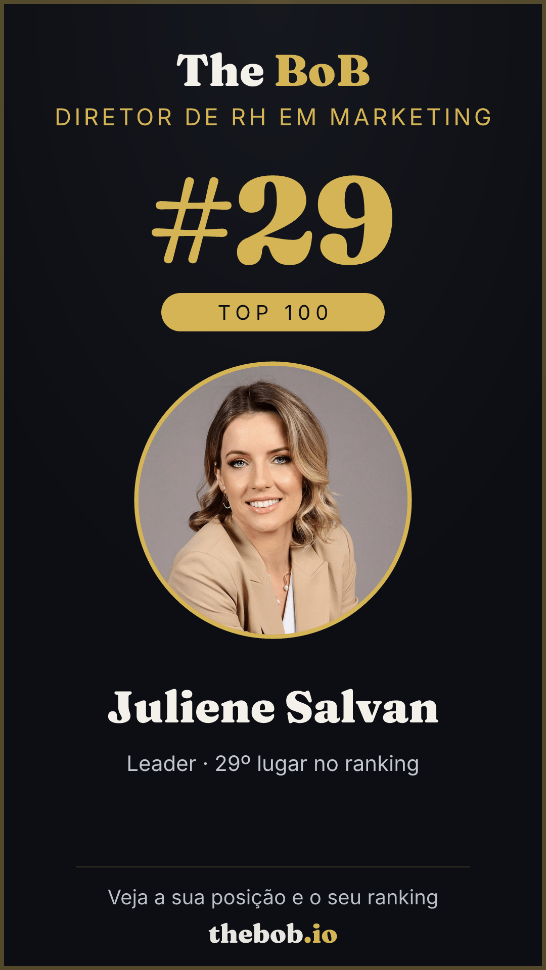 Selo The BoB · Juliene Salvan