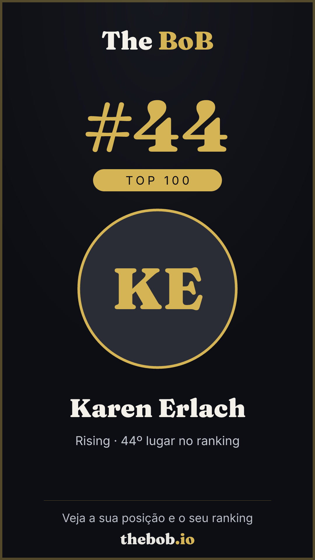 Selo The BoB · Karen Erlach