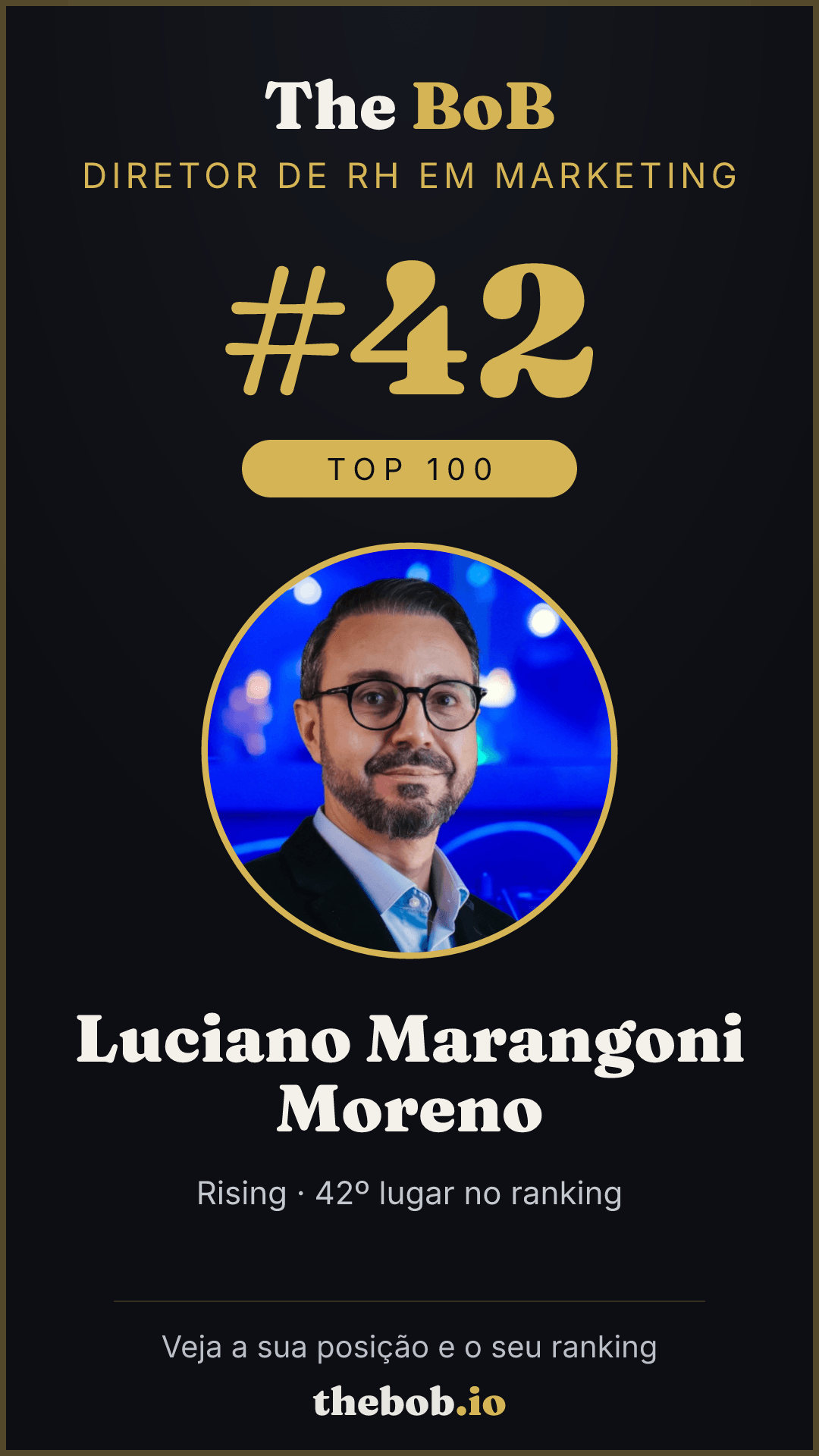Selo The BoB · Luciano Marangoni Moreno