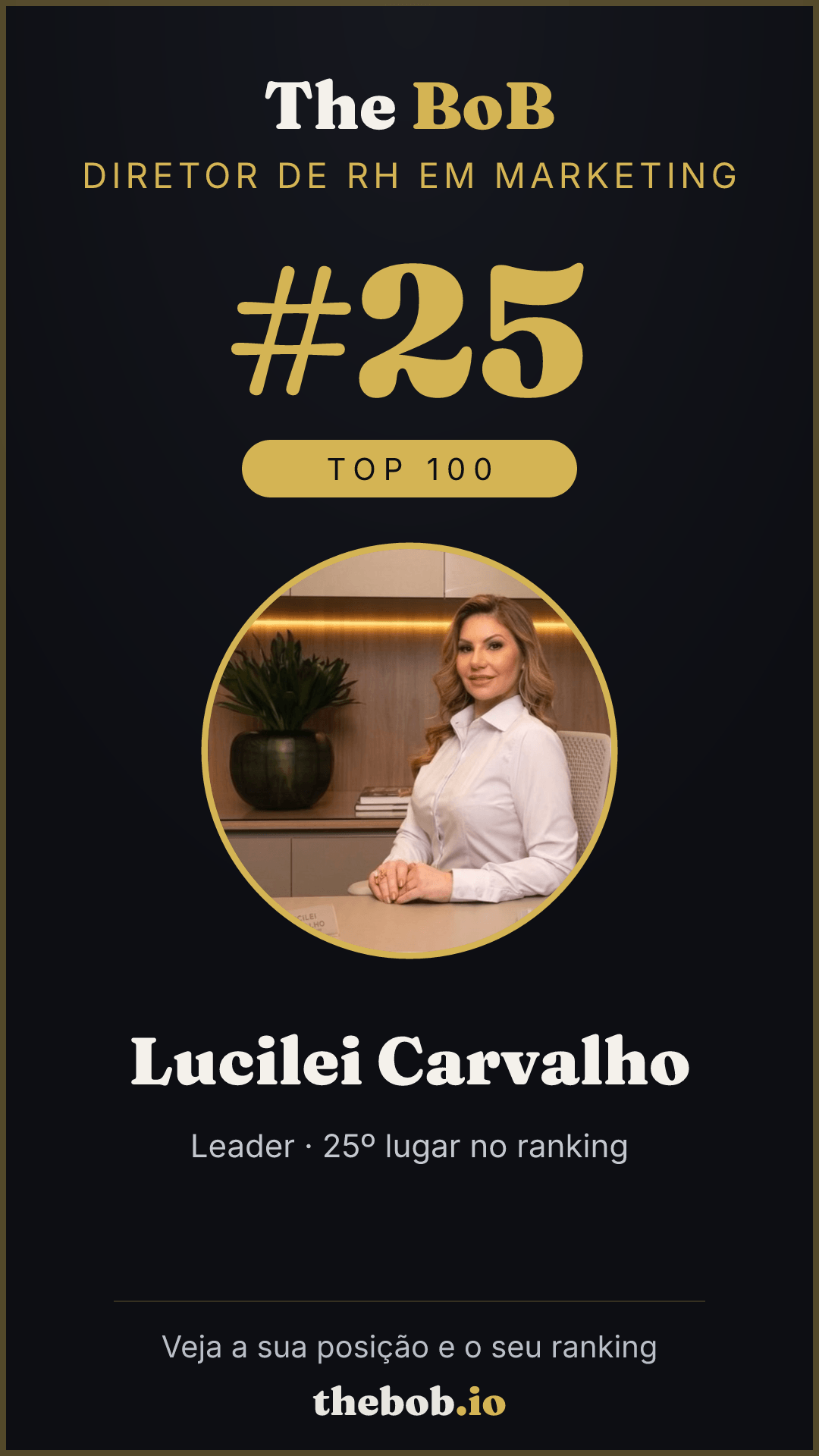 Selo The BoB · Lucilei Carvalho