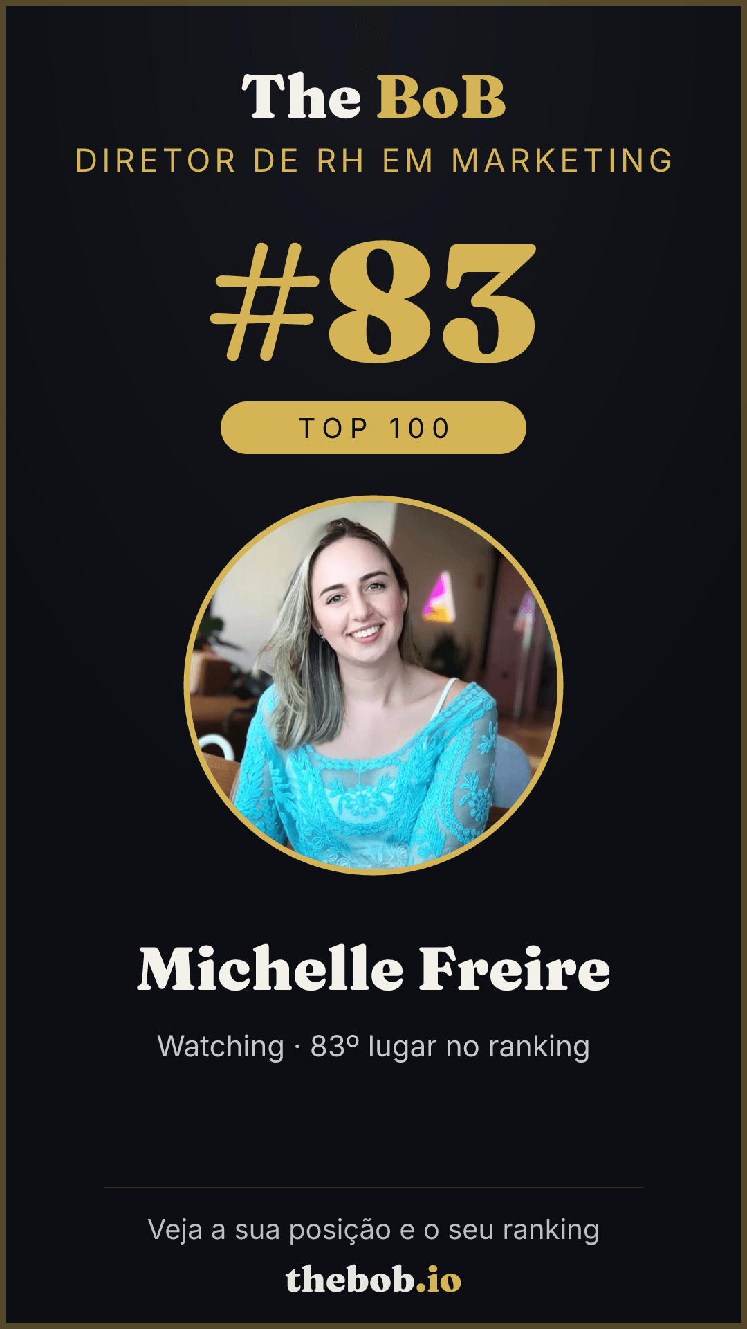 Selo The BoB · Michelle Freire