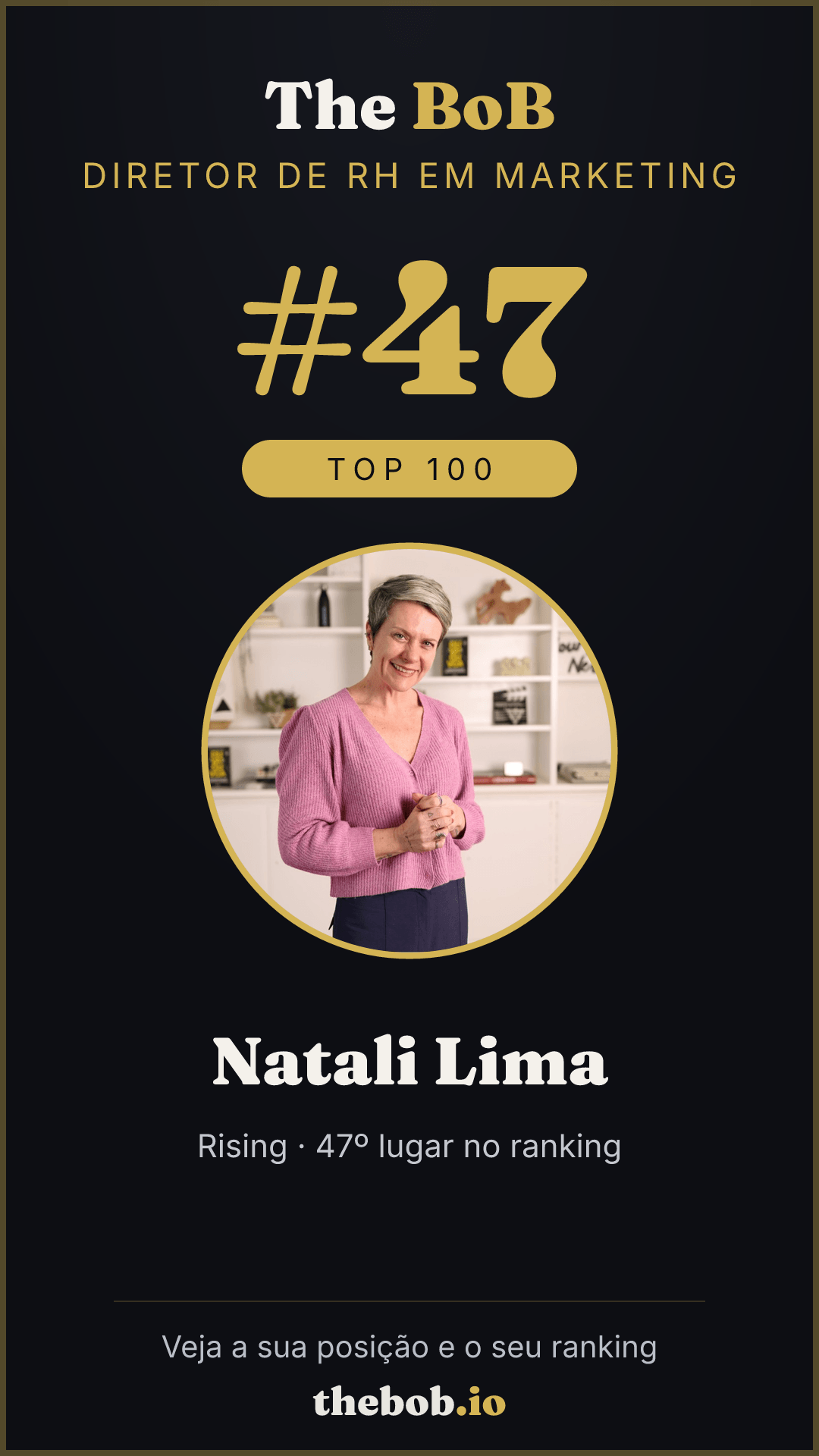Selo The BoB · Natali Lima