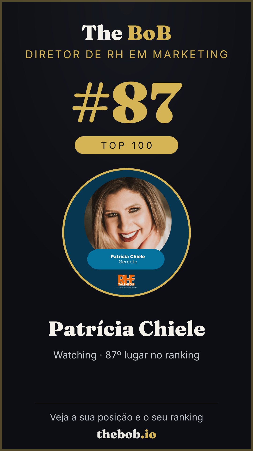 Selo The BoB · Patrícia Chiele