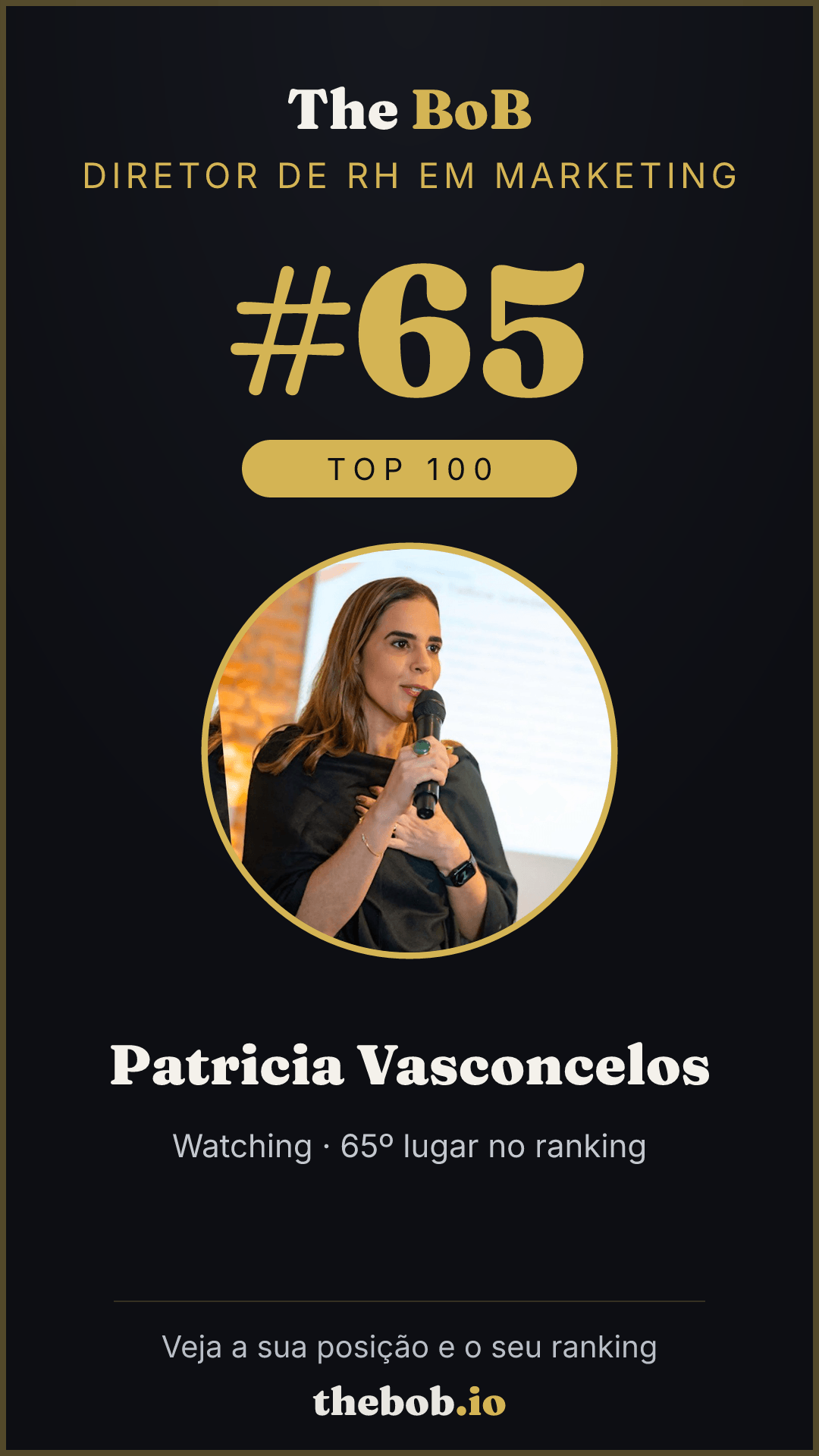 Selo The BoB · Patricia Vasconcelos