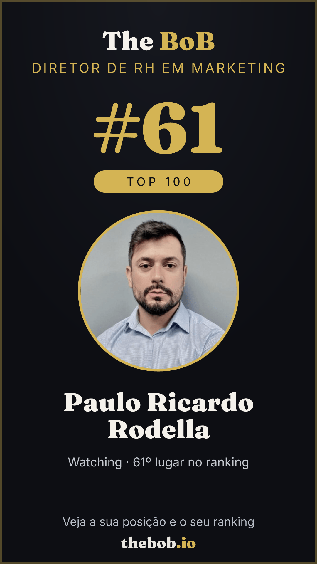 Selo The BoB · Paulo Ricardo Rodella