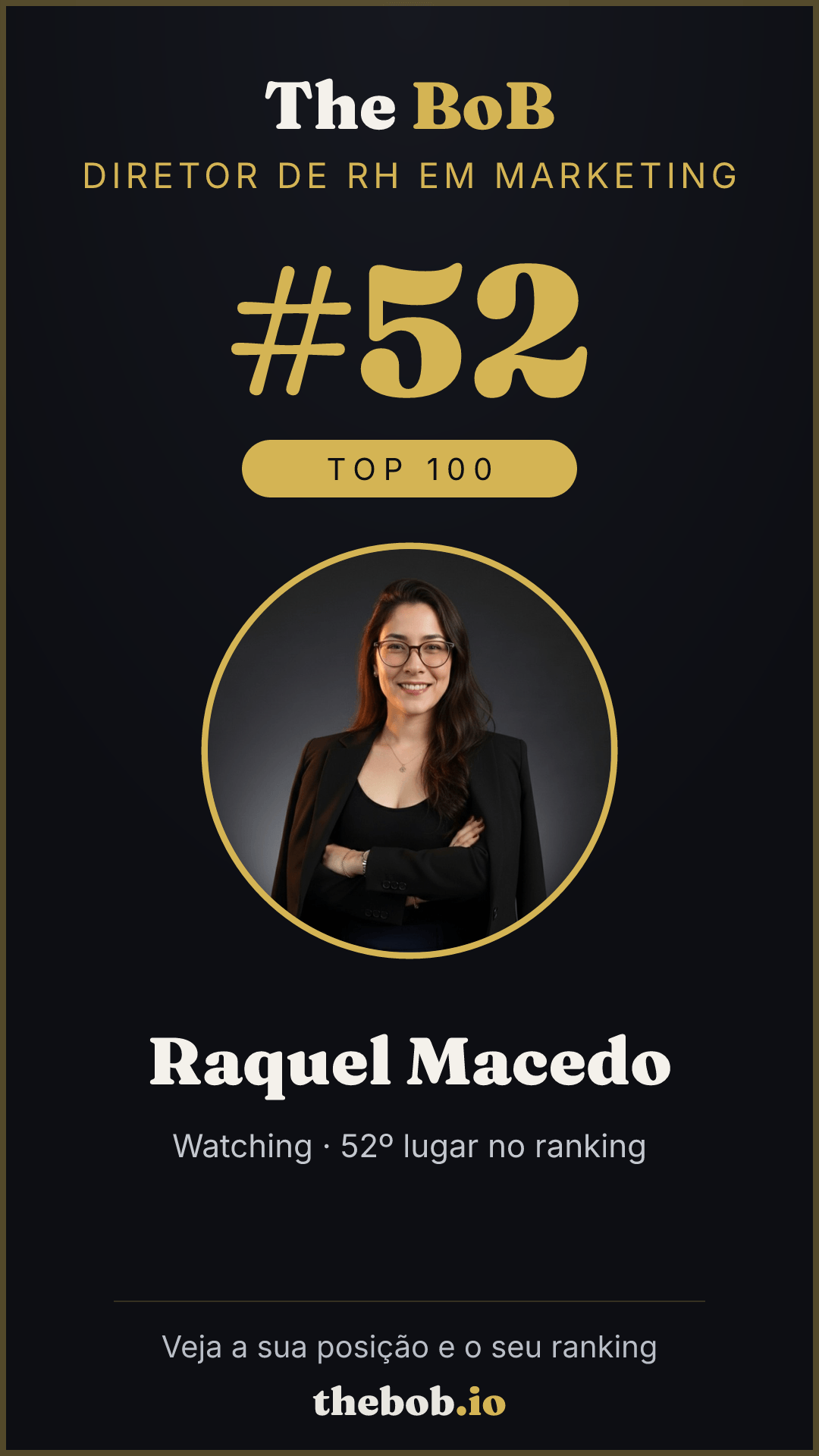 Selo The BoB · Raquel Macedo