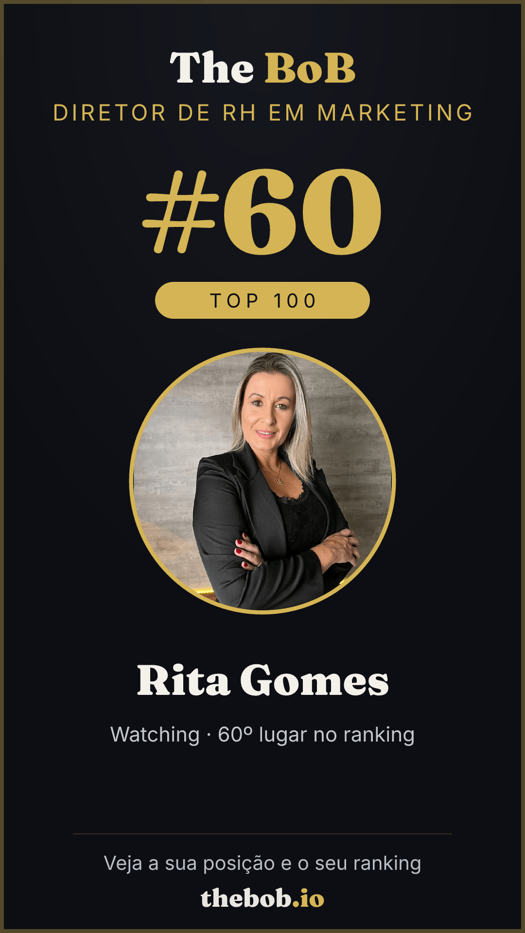 Selo The BoB · Rita Gomes