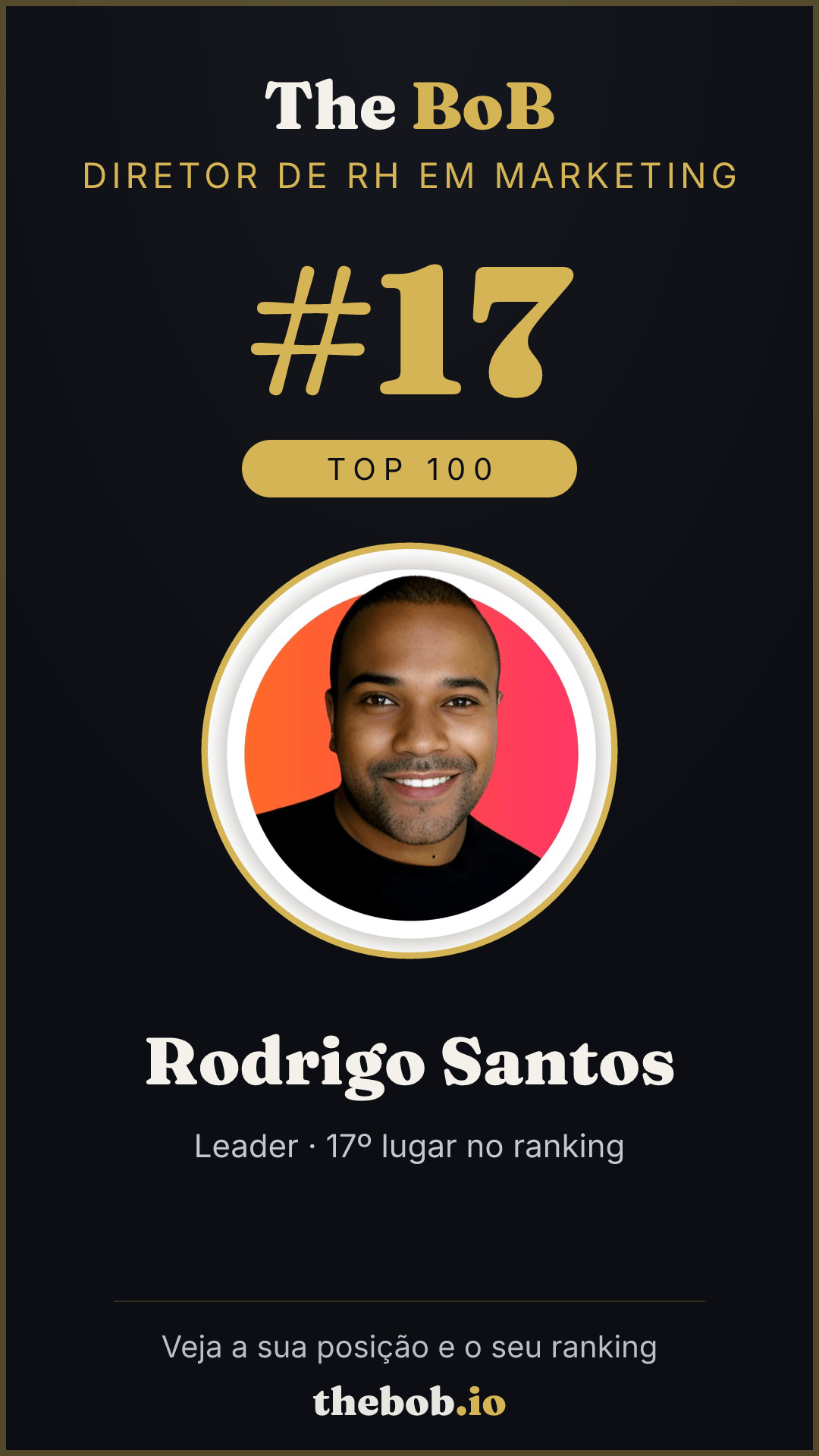 Selo The BoB · Rodrigo Santos