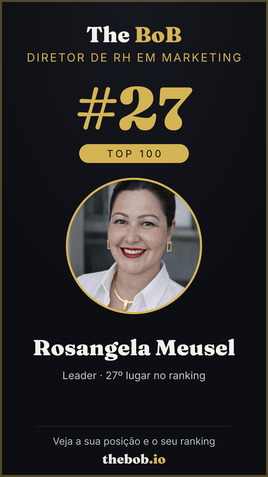 Selo The BoB · Rosangela Meusel