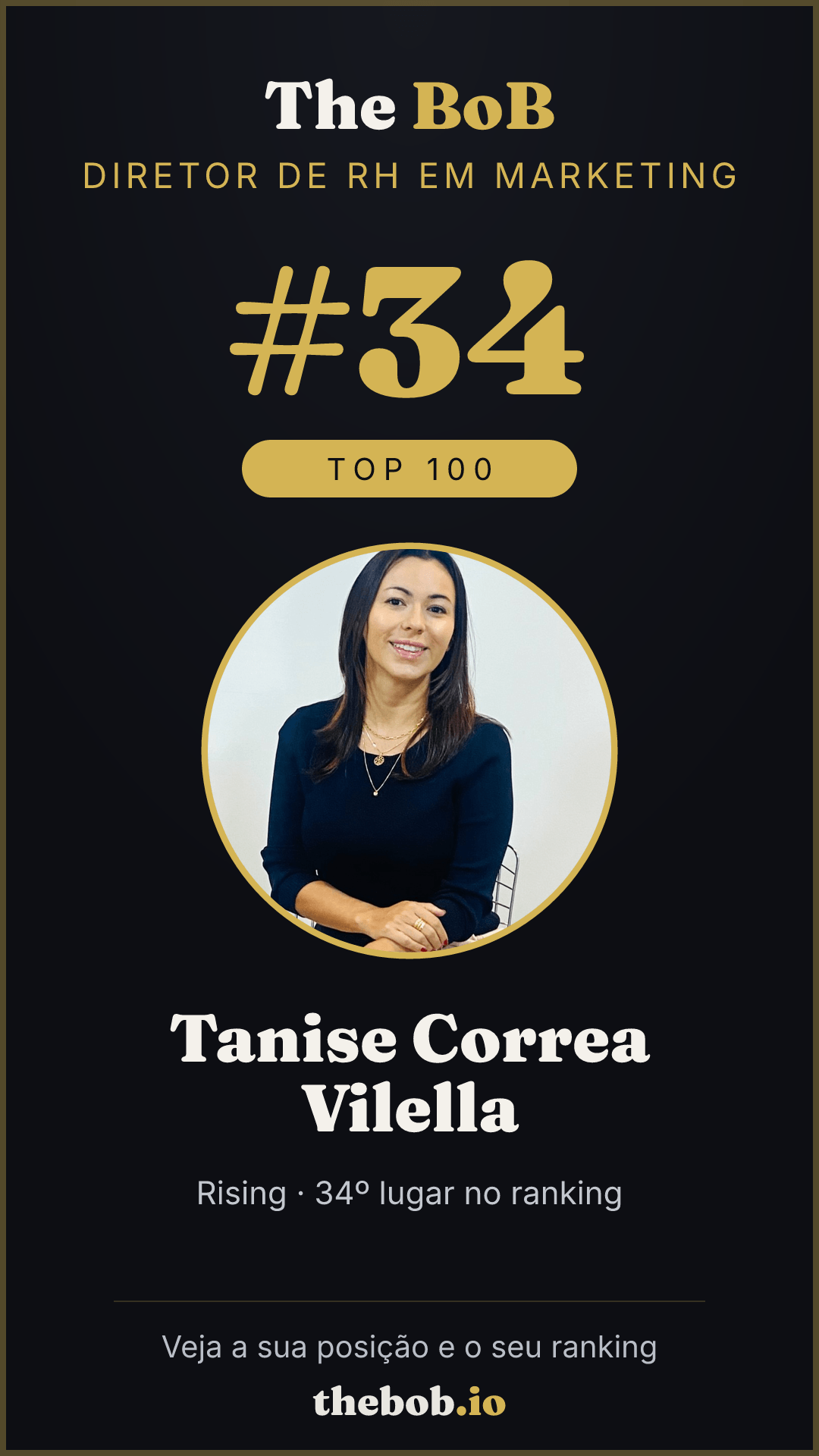 Selo The BoB · Tanise Correa Vilella