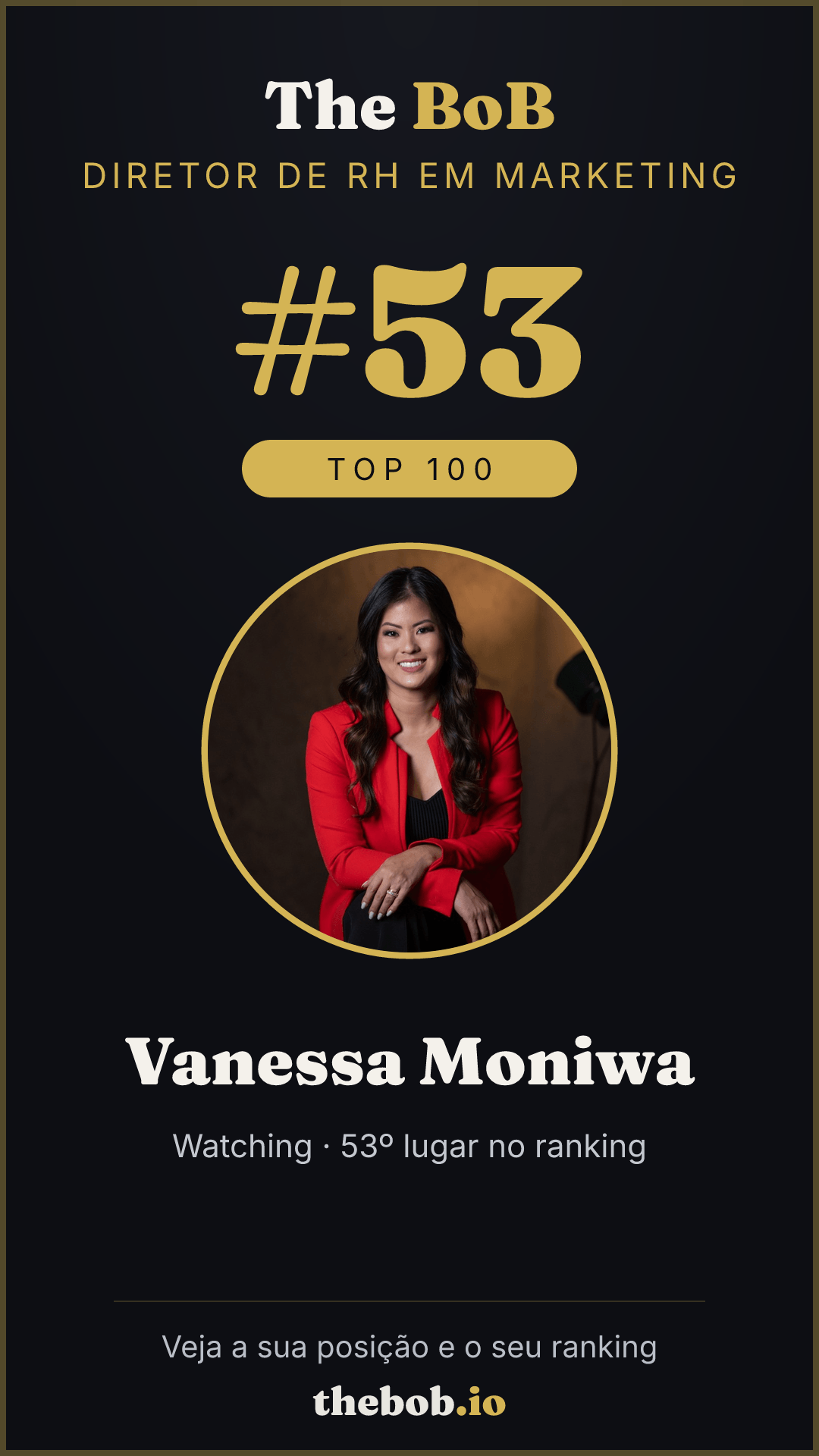 Selo The BoB · Vanessa Moniwa